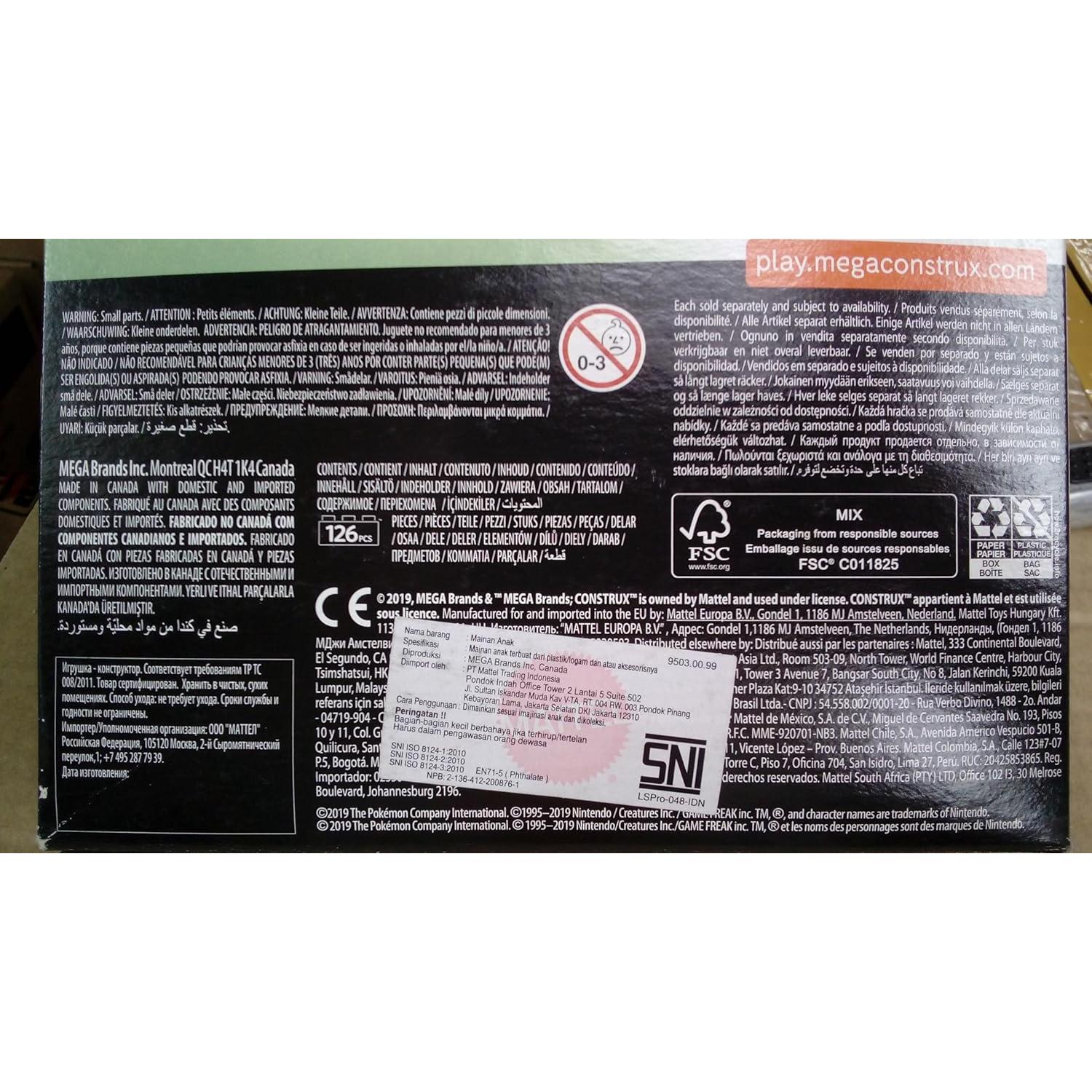 Mega Construx Pokemon Mudkip vs Poochyena - Juguete de Construcción