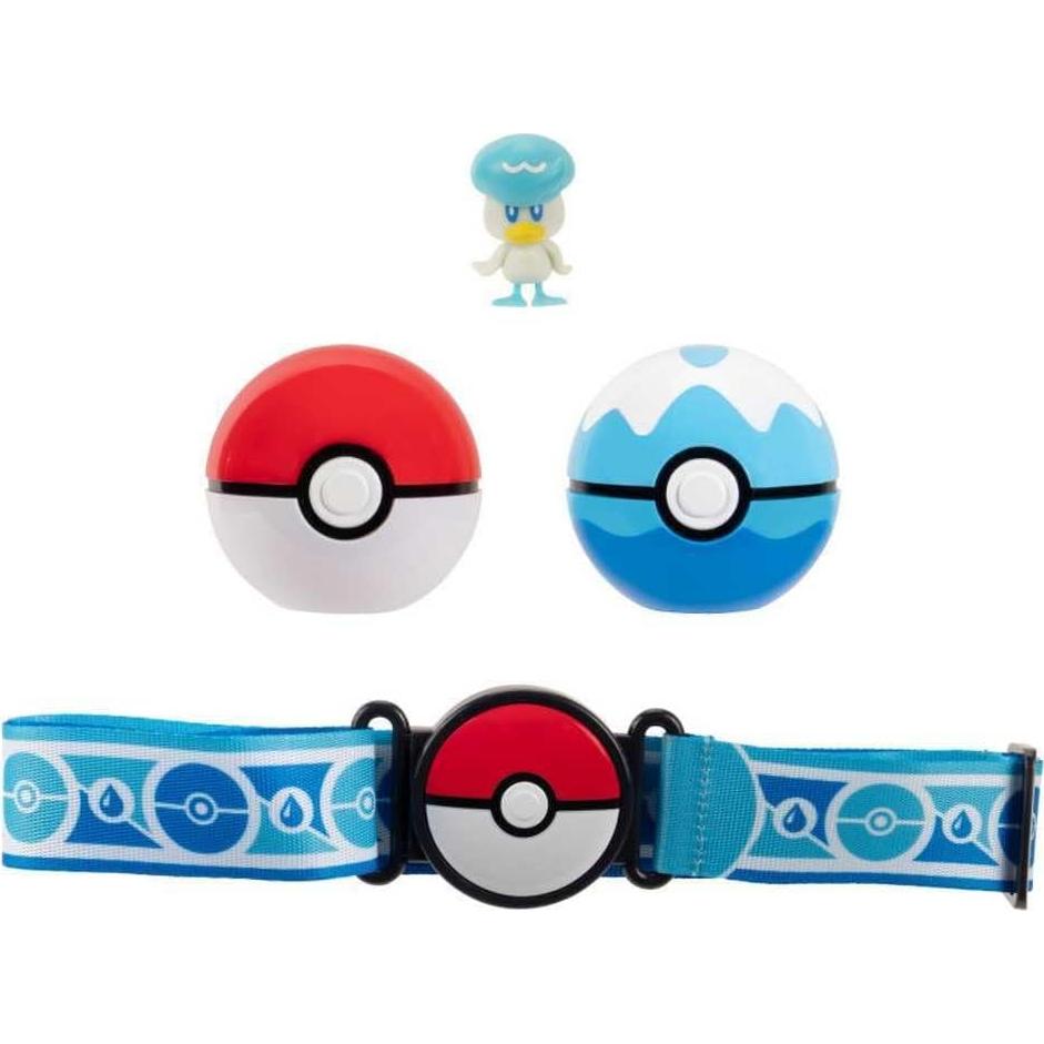 Conjunto Cinturón Poke Ball Clip 'N' Go Pokémon Quaxly 5 cm