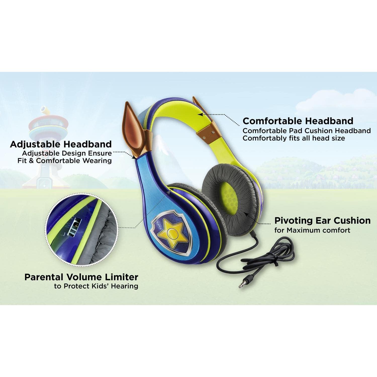 Auriculares Paw Patrol Chase eKids con Volumen Limitado