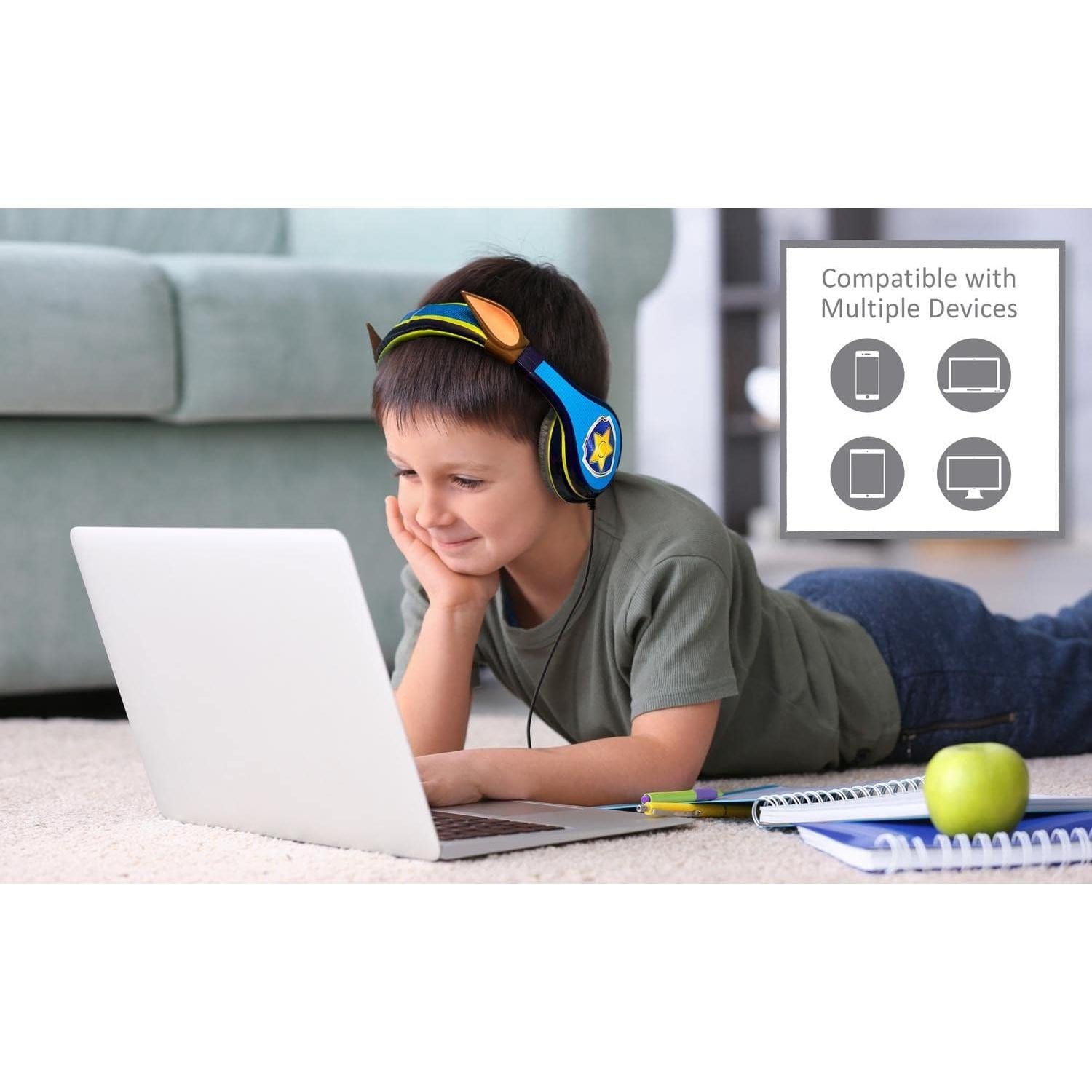 Auriculares Paw Patrol Chase para Niños con Volumen Limitado