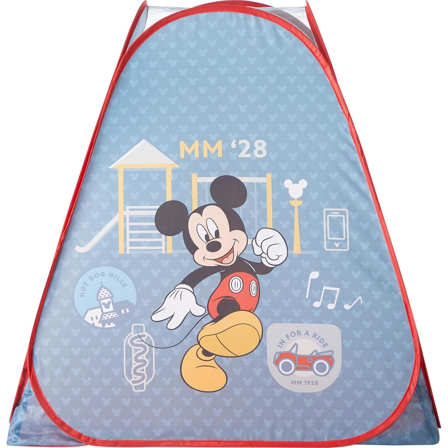 Conjunto de Juego Mickey Mouse con Tienda, Almohada y Linterna