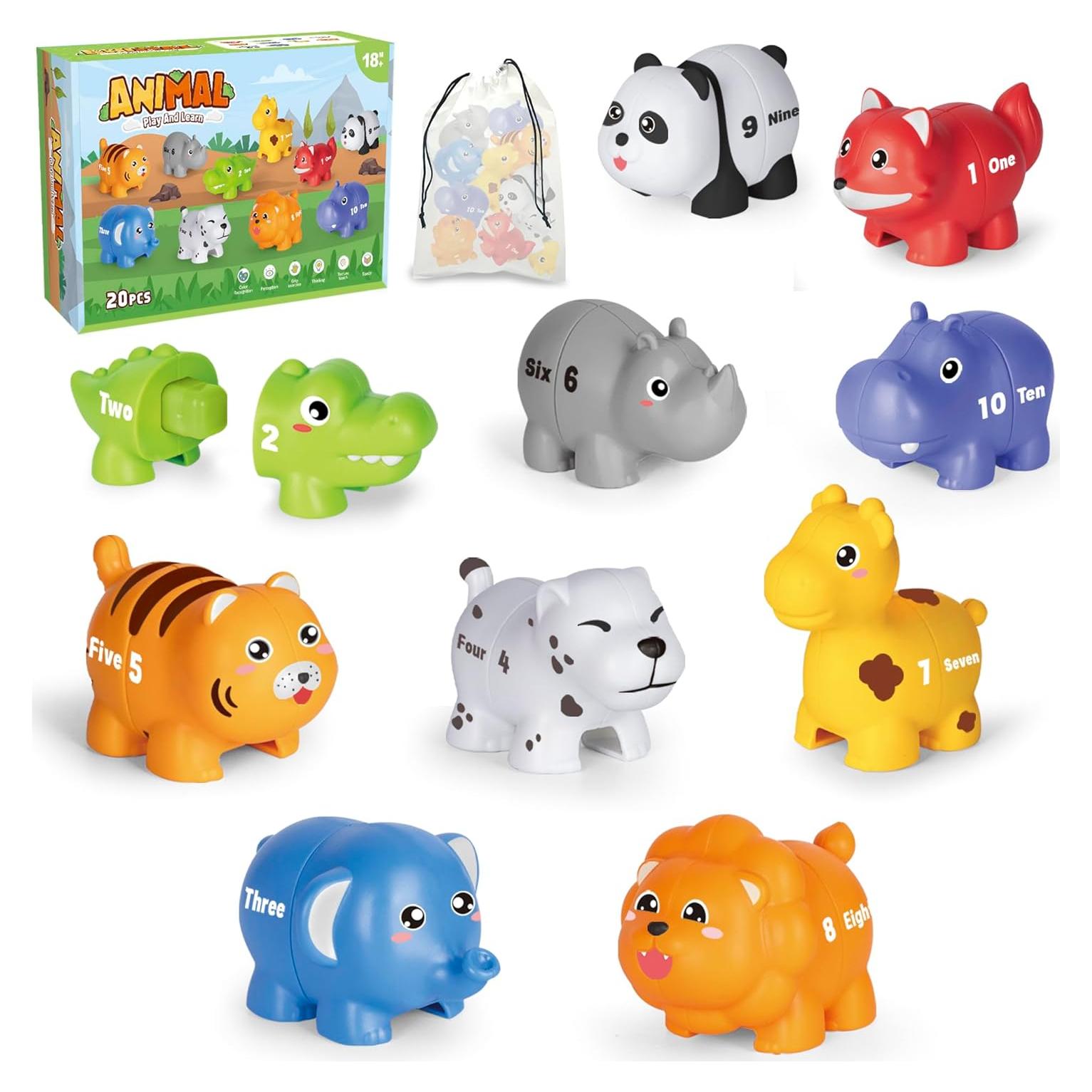 Juego de Emparejamiento de Números Jetbotell 20 Piezas