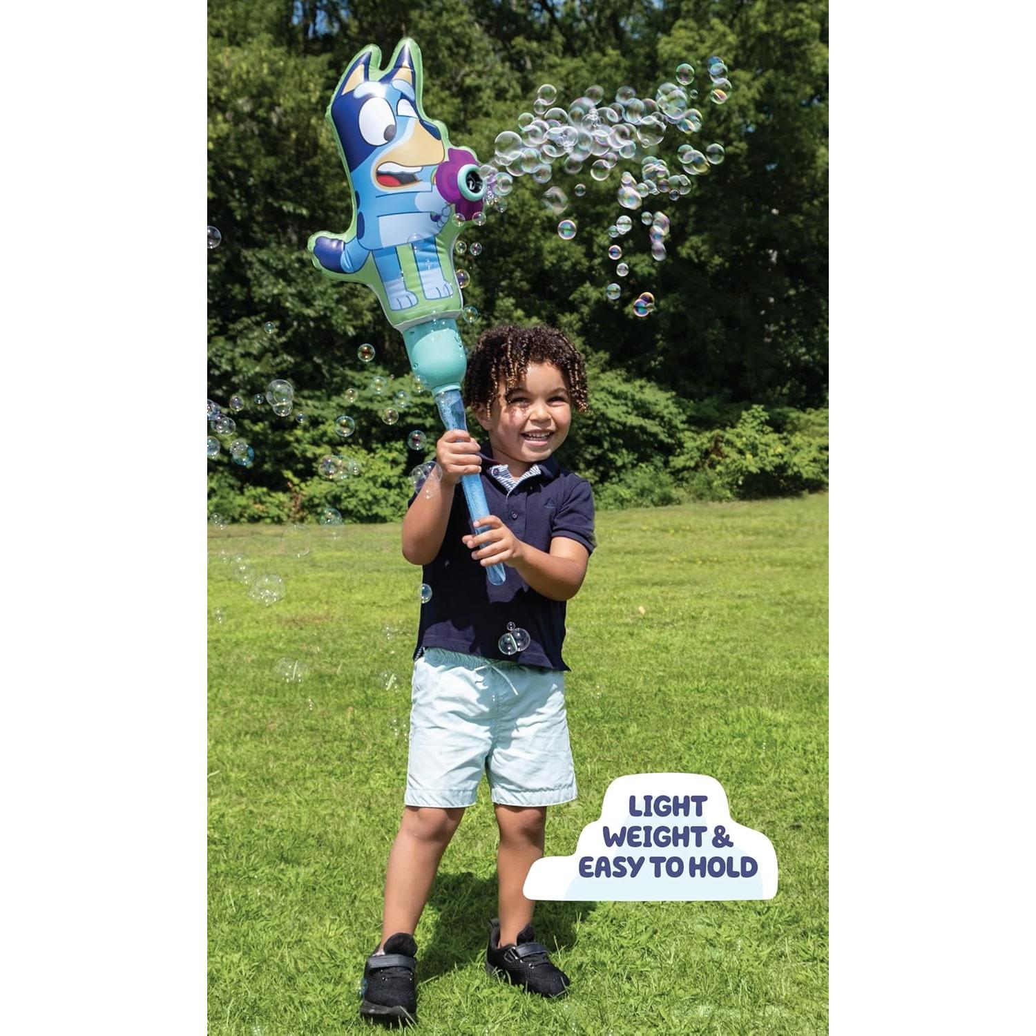 Máquina de Burbujas Inflable Bluey 2 en 1 con Soporte
