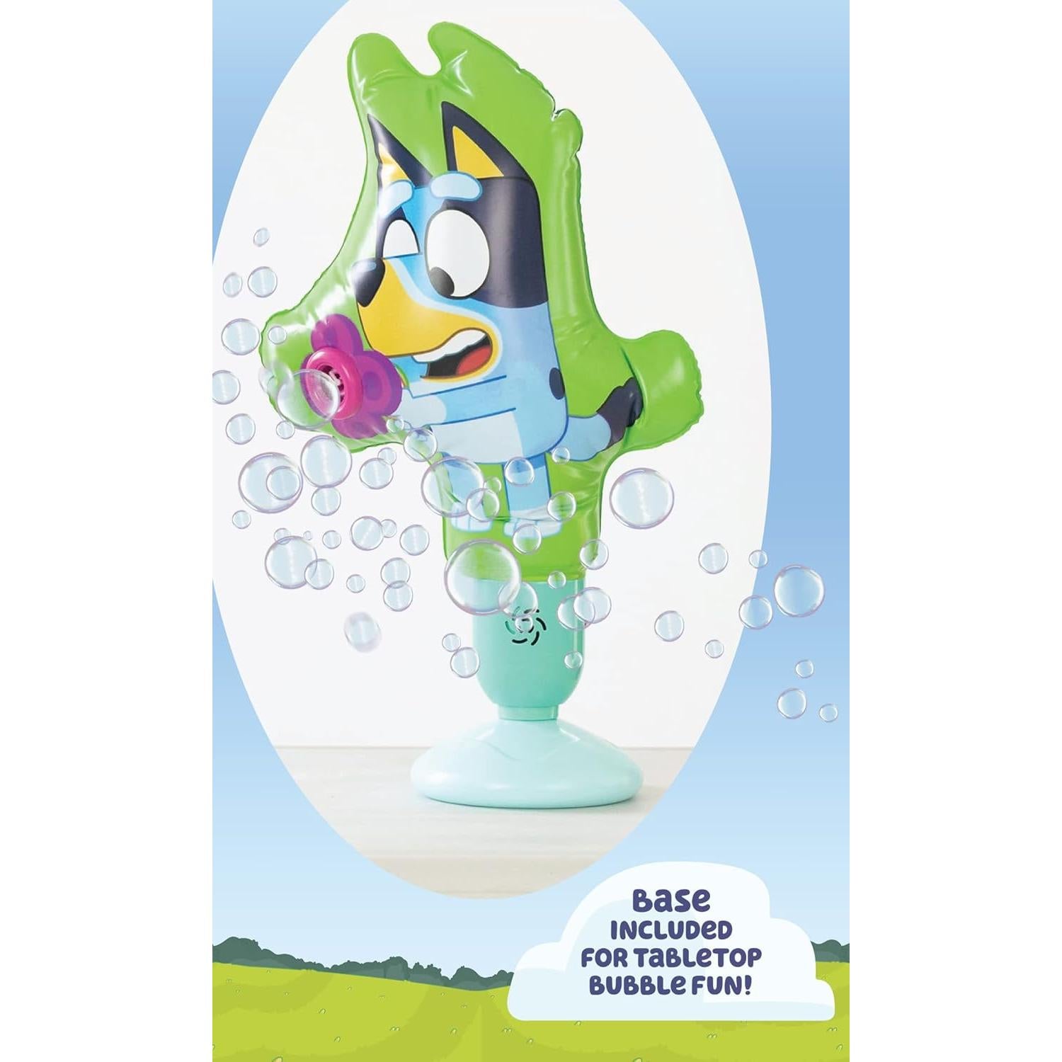 Máquina de Burbujas Inflable Bluey 2 en 1 con Soporte
