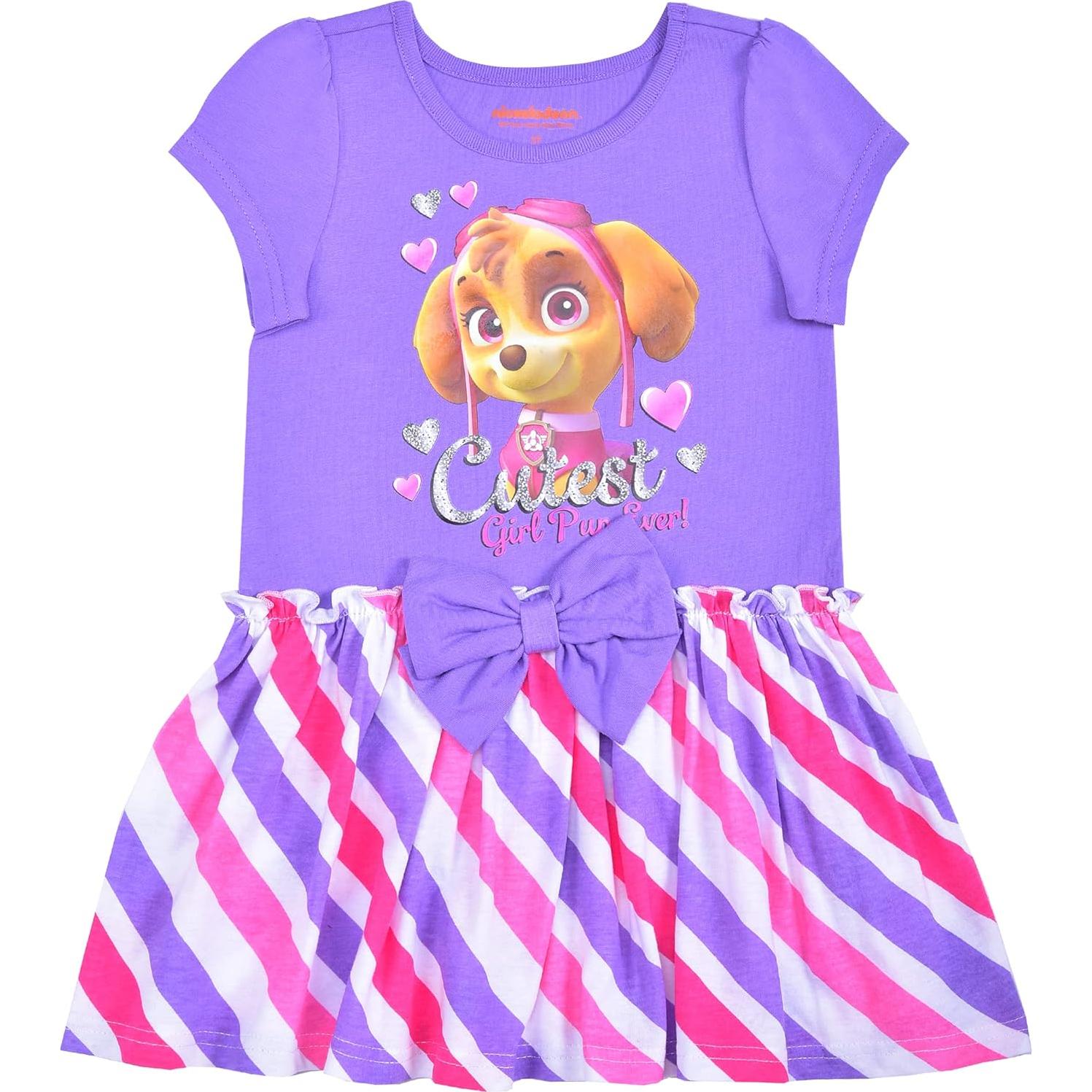 Vestidos Paw Patrol Niñas 2 Piezas Talla 4 Rosa