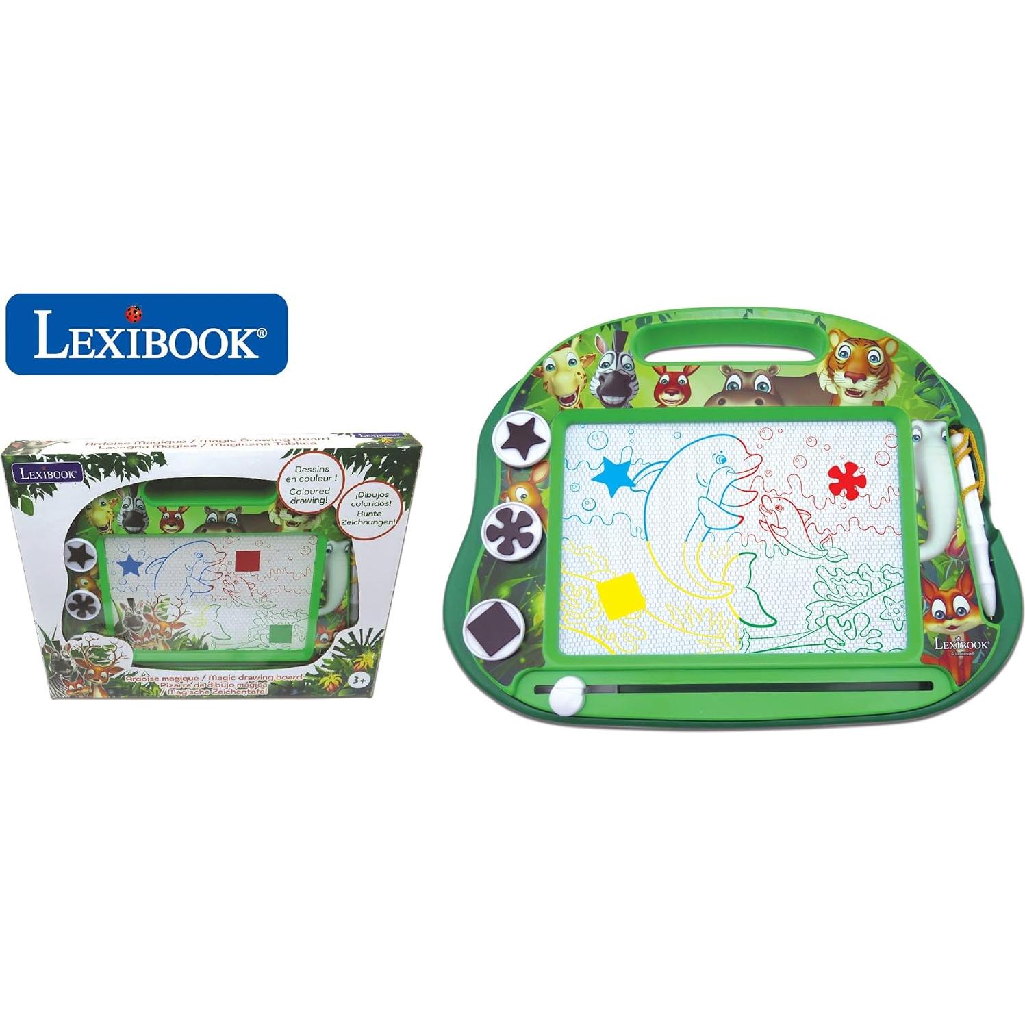 Pizarra Magnética LEXiBOOK Animales Multicolor 32x23cm