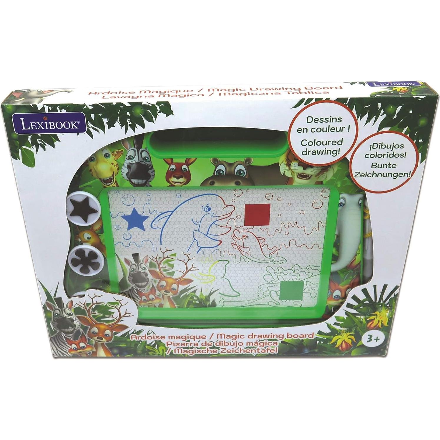 Pizarra Magnética LEXiBOOK Animales Multicolor 32x23cm