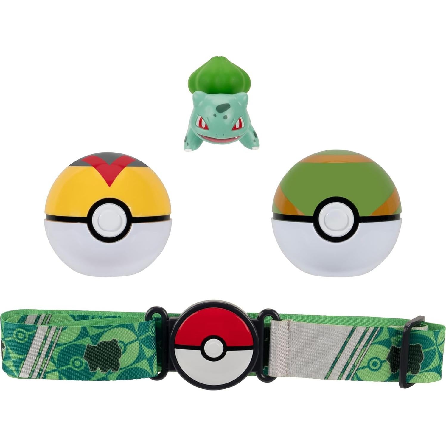 Conjunto Cinturón Clip 'N' Go Pokémon Bulbasaur con Poké Balls