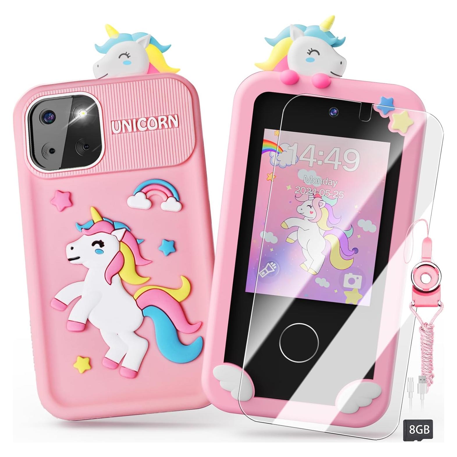 Teléfono Juguete Unicornio Luyiilo P1 Plus 16 Juegos 7,11 cm