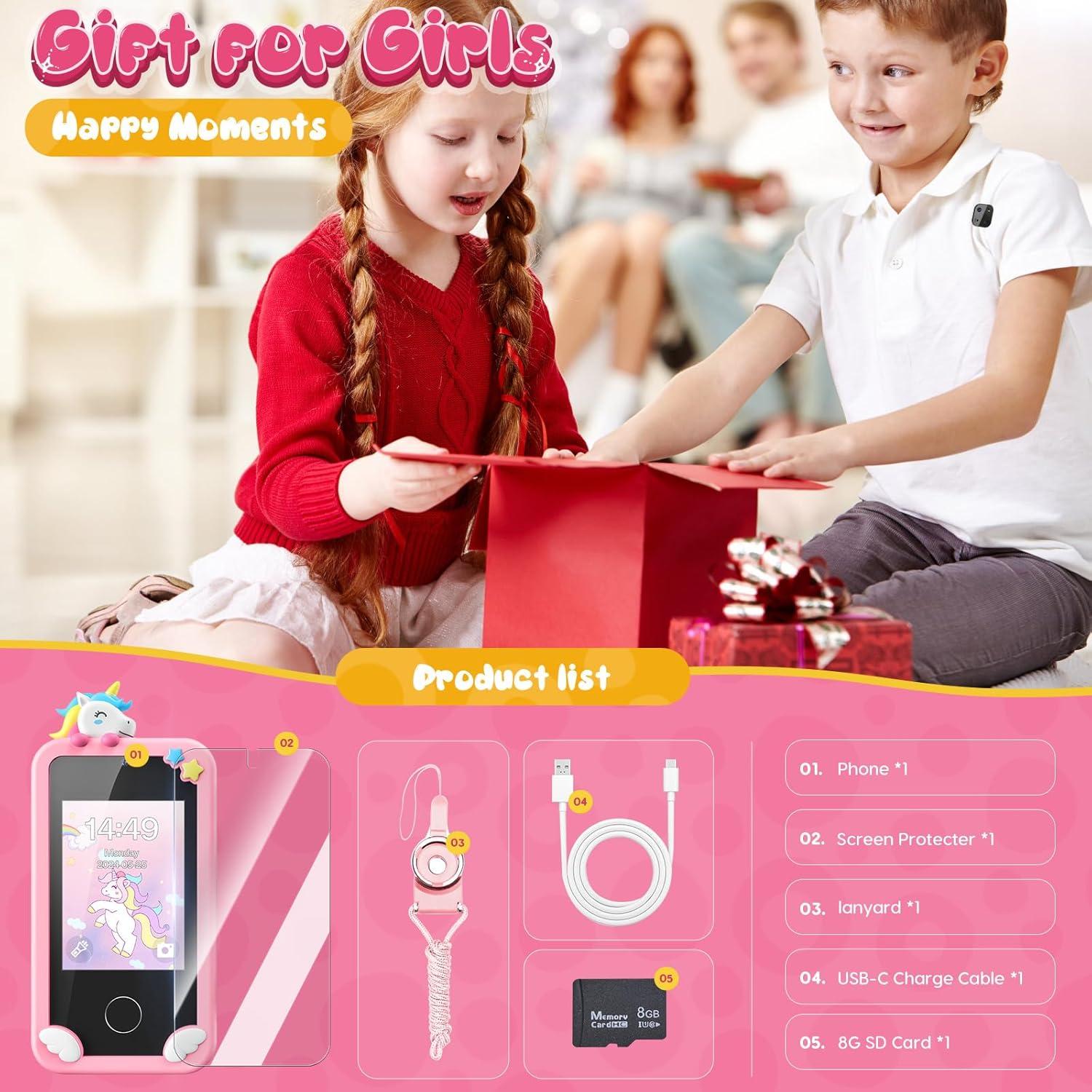 Teléfono Juguete Unicornio Luyiilo P1 Plus 16 Juegos 7,11 cm