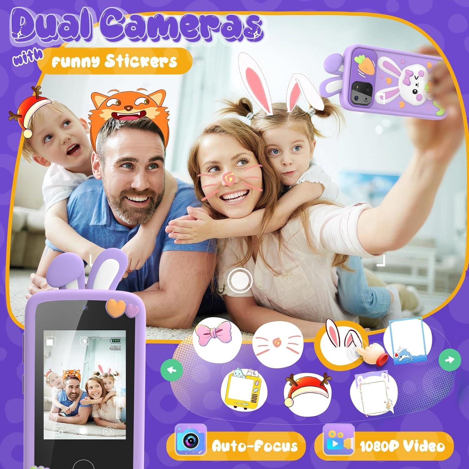 Teléfono Juguete Luyiilo P1 Plus 16 Juegos 2.8" Táctil