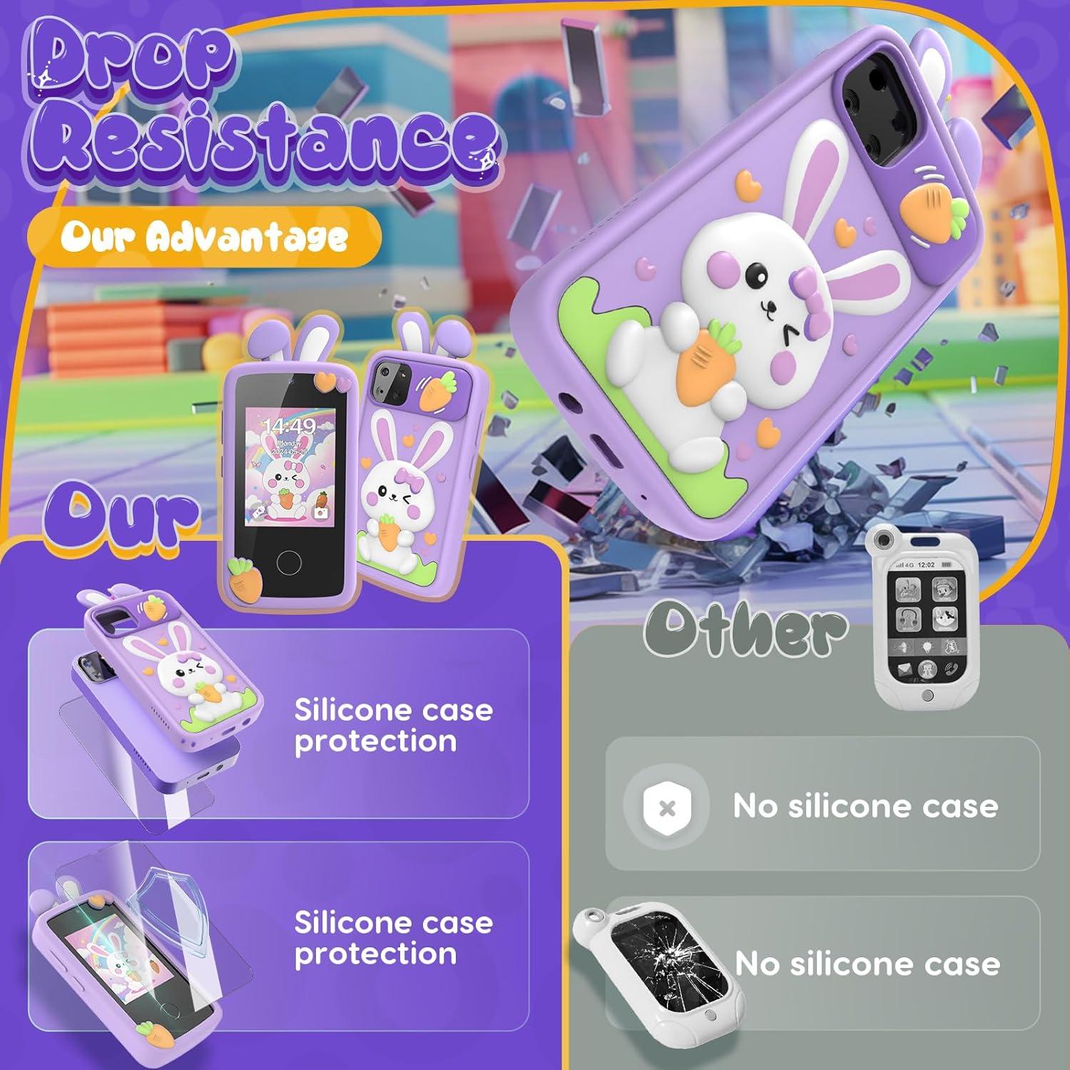 Teléfono Juguete Luyiilo P1 Plus 16 Juegos 2.8" Táctil