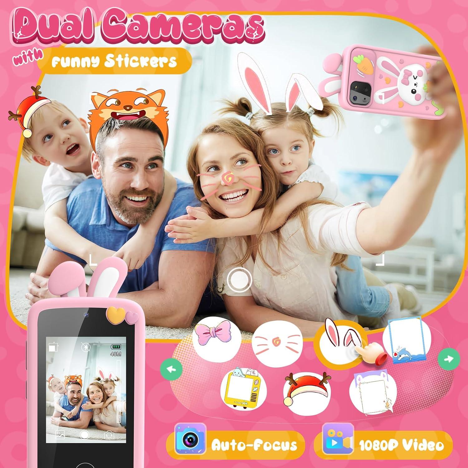 Teléfono Juguete Luyiilo P1 Plus 2.8" Táctil Unicornio