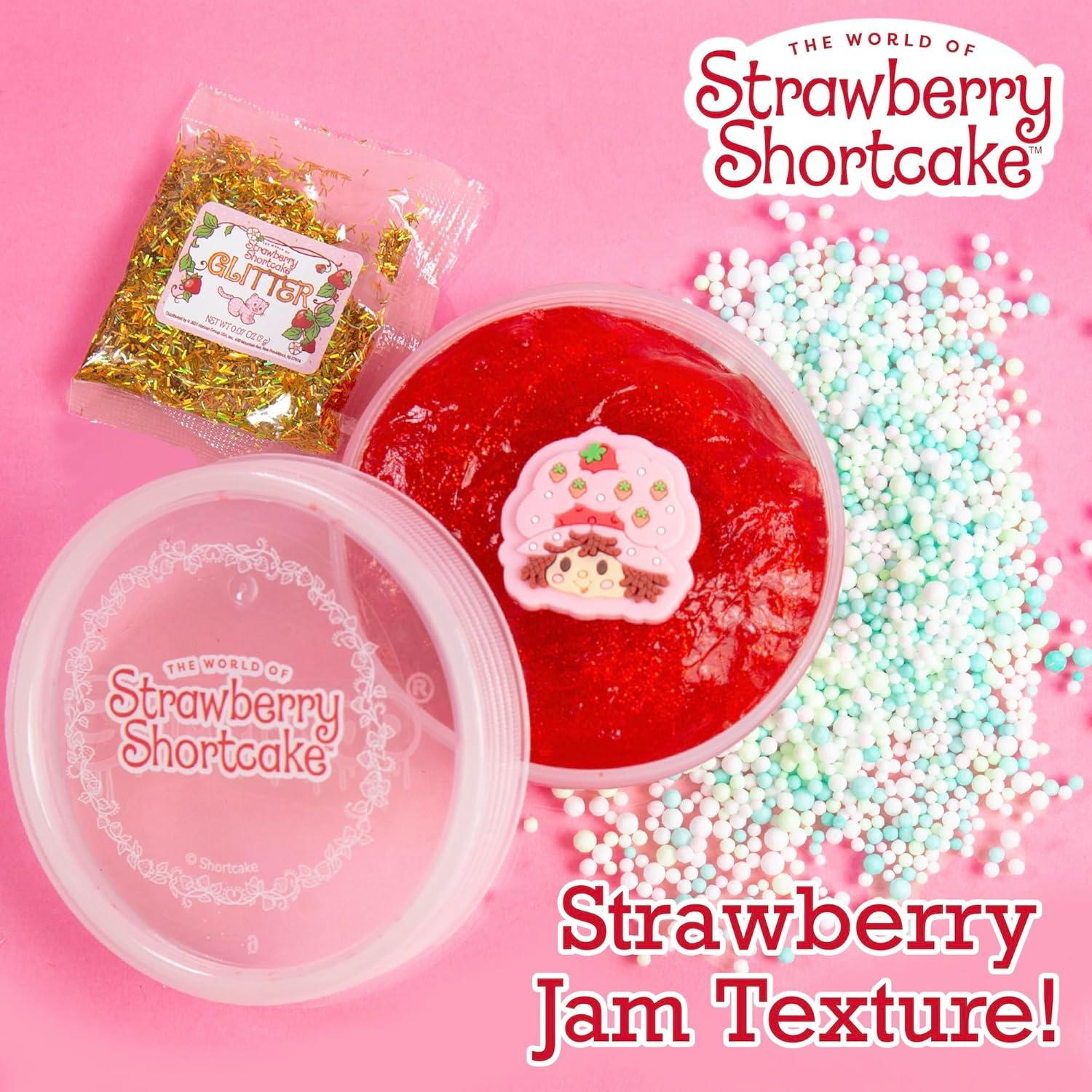 SLIMYGLOOP Pastel de Fresa 70 g Slime Brillante para Niños