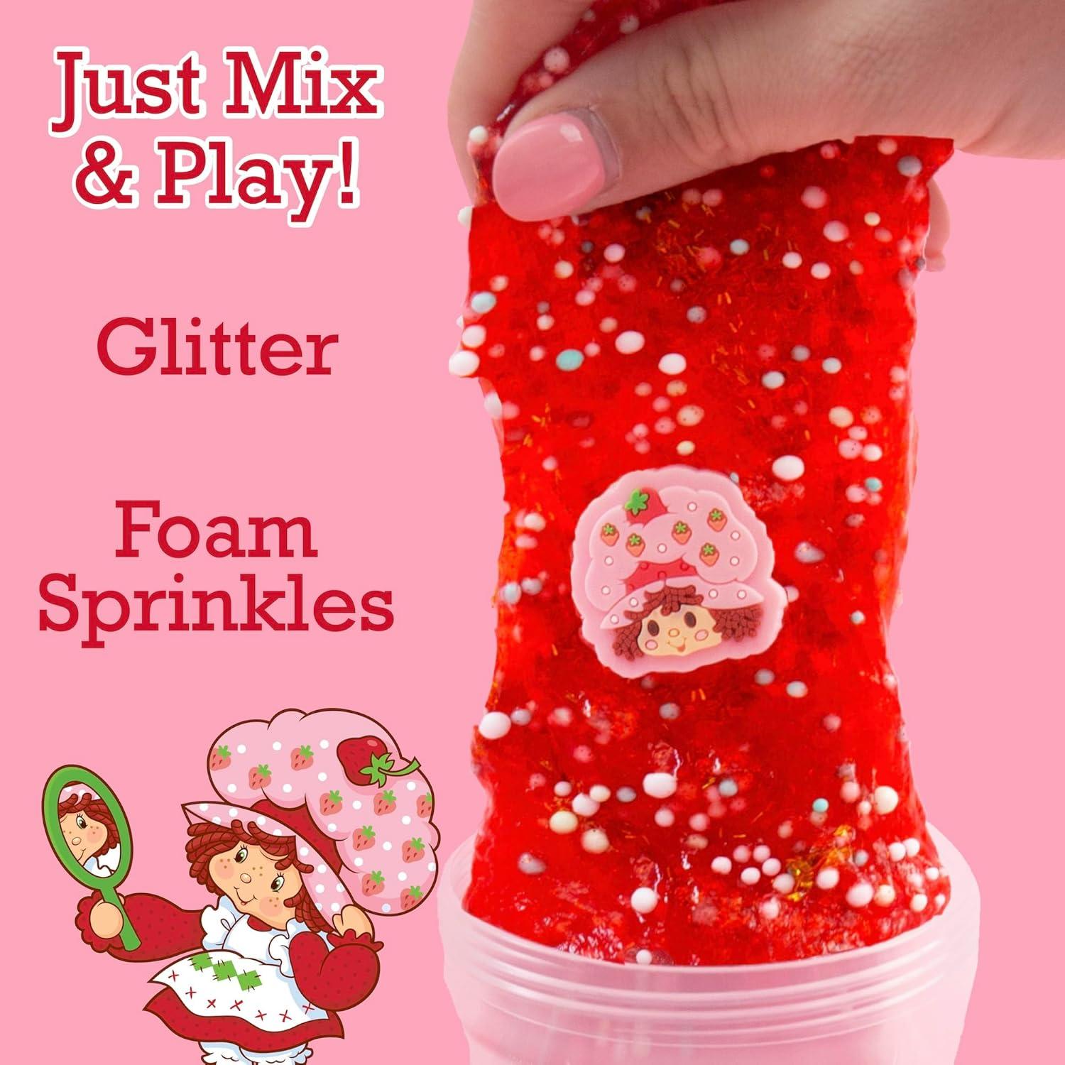 SLIMYGLOOP Pastel de Fresa 70 g Slime Brillante para Niños