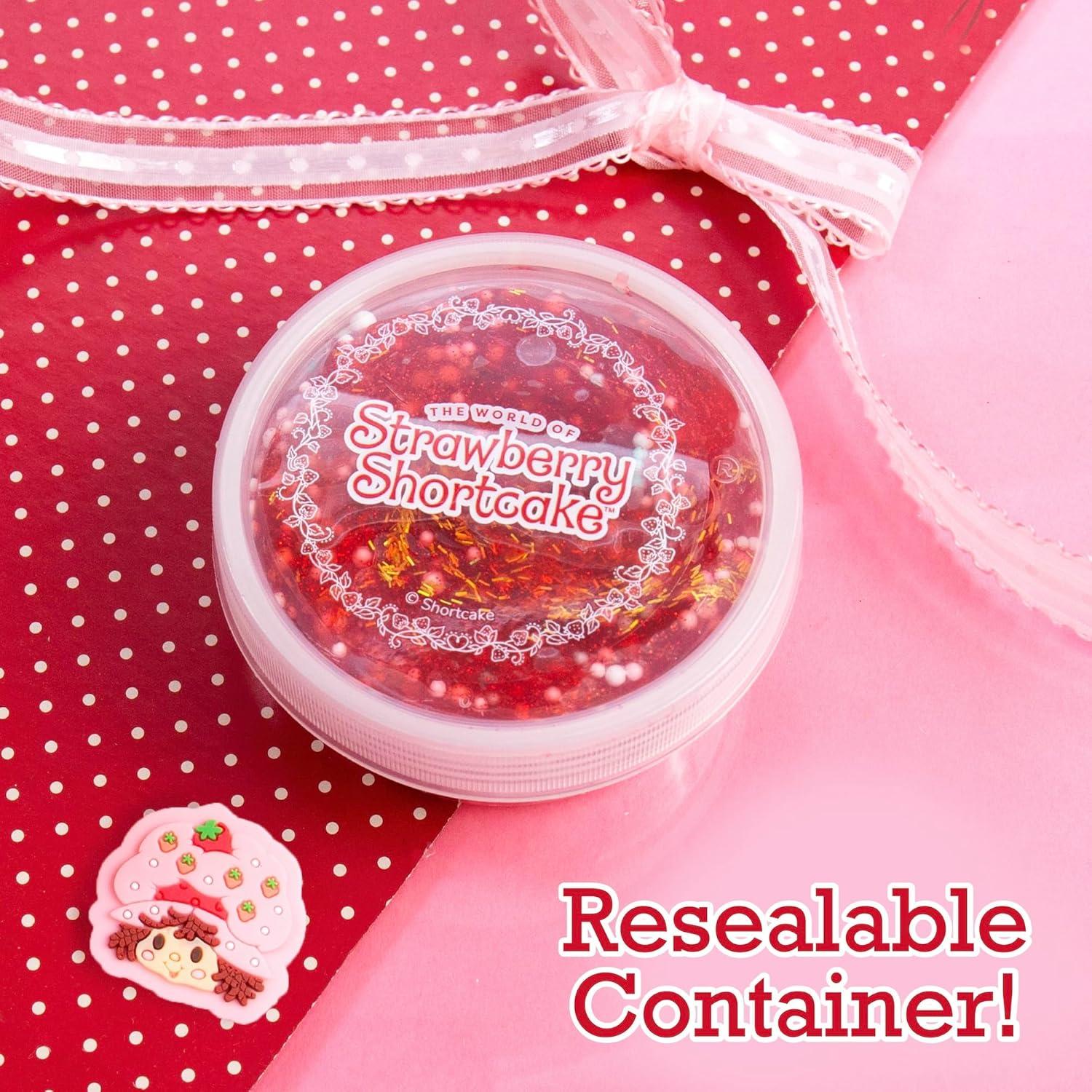 SLIMYGLOOP Pastel de Fresa 70 g Slime Brillante para Niños