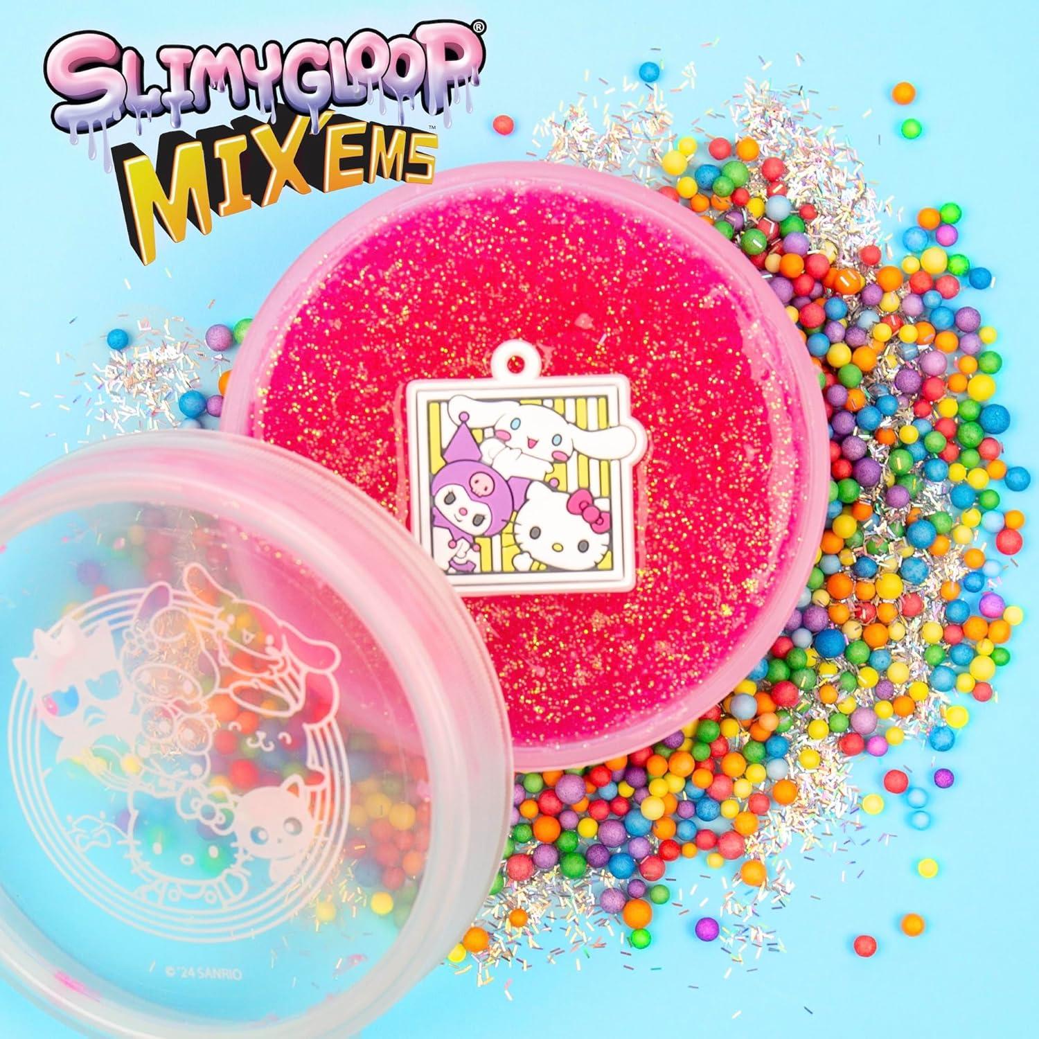 SLIMYGLOOP Hello Kitty Slime Rosa Brillante 70g con Encanto