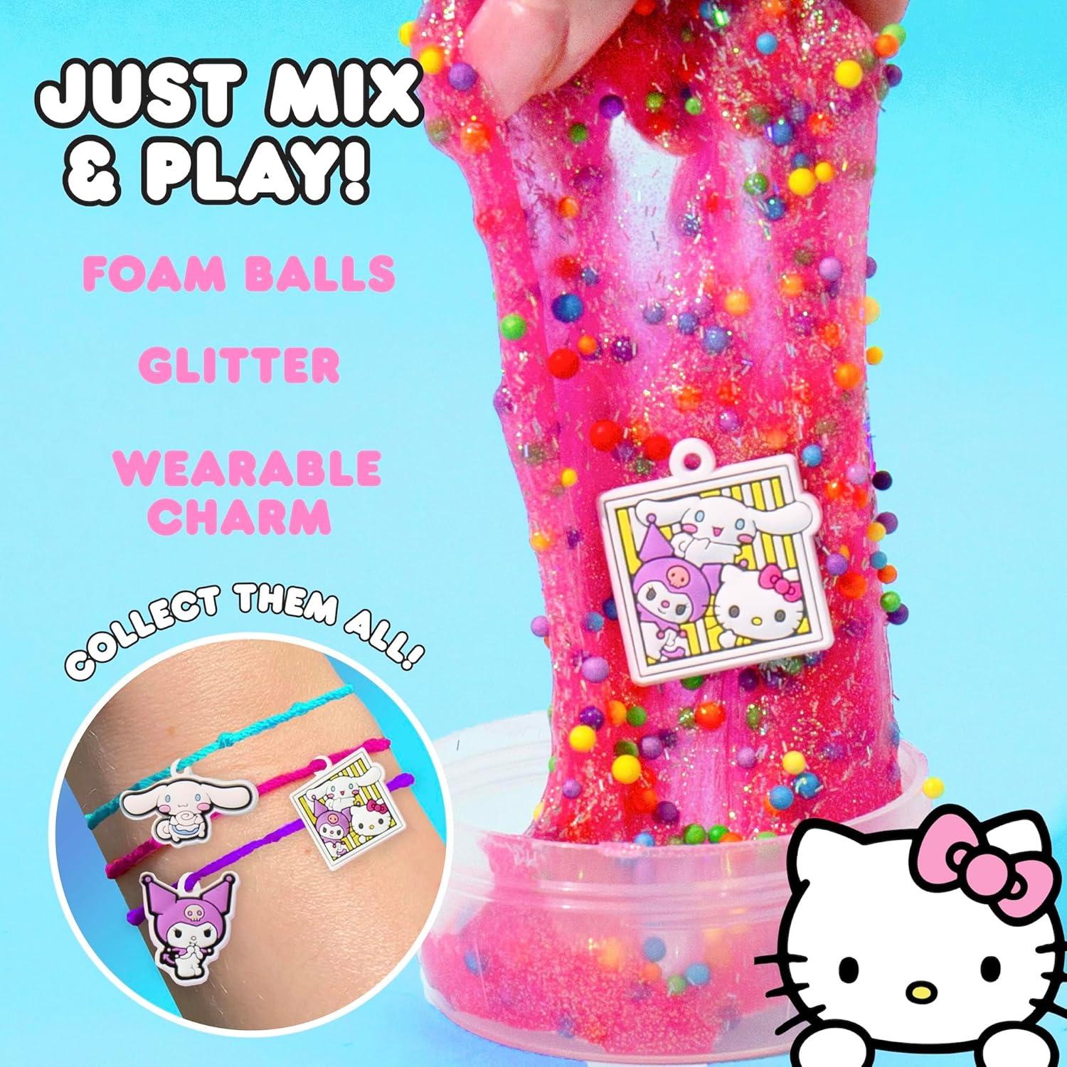 SLIMYGLOOP Hello Kitty Slime Rosa Brillante 70g con Encanto