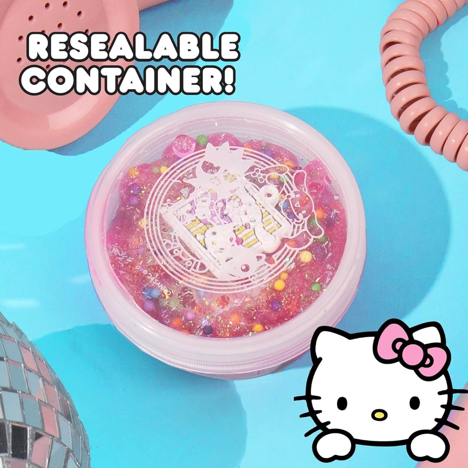 SLIMYGLOOP Hello Kitty Slime Rosa Brillante 70g con Encanto