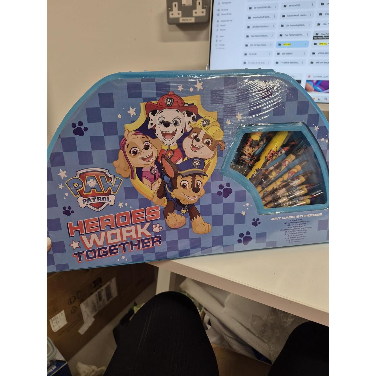 Set de Lápices de Colores Paw Patrol 1 Cuenta Azul