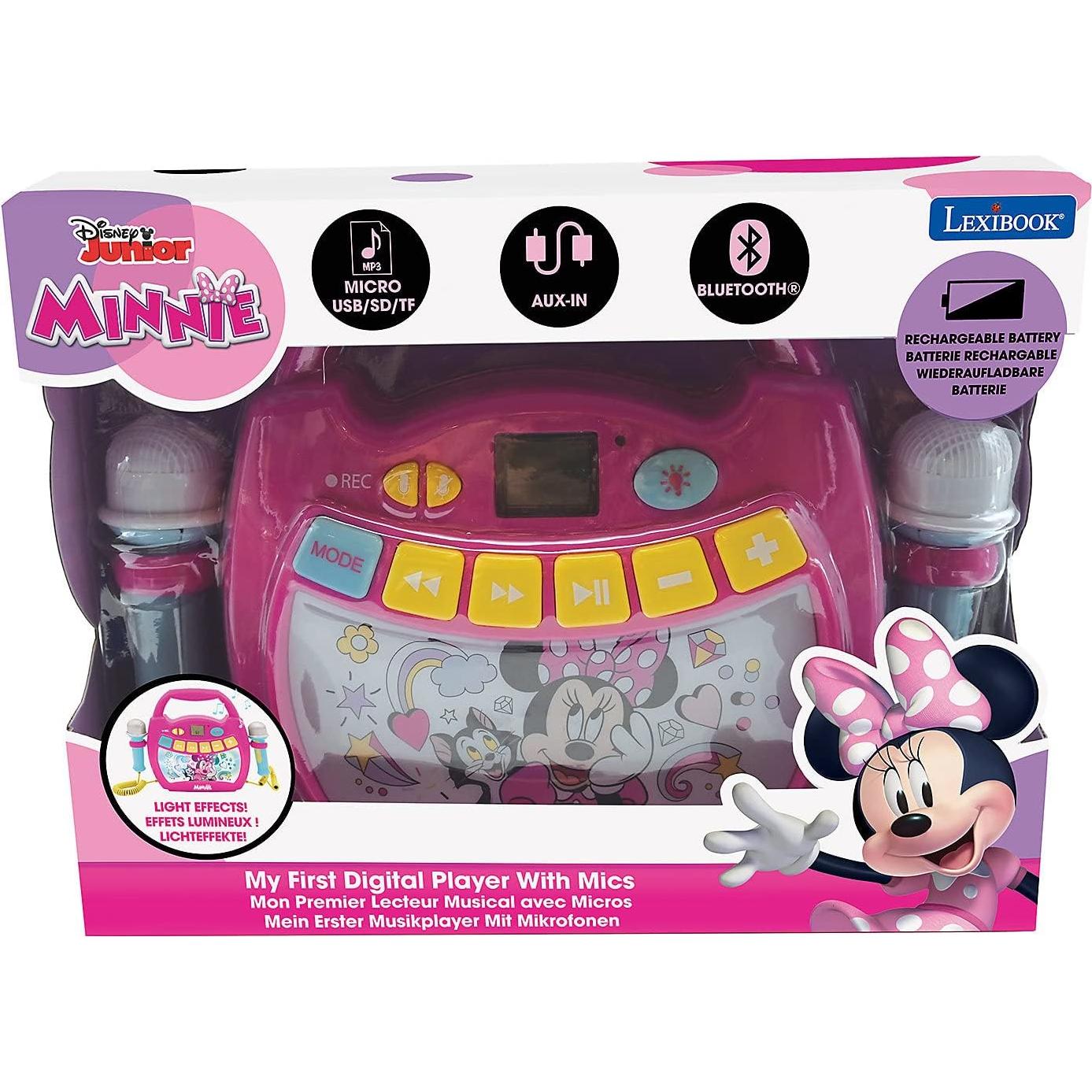 Reproductor Karaoke LEXIBOOK Minnie Bluetooth 2 Micrófonos