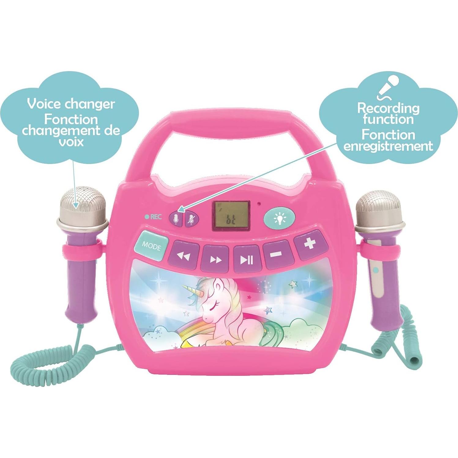 Reproductor Karaoke Infantil Lexibook MP320UNIZ Rosa