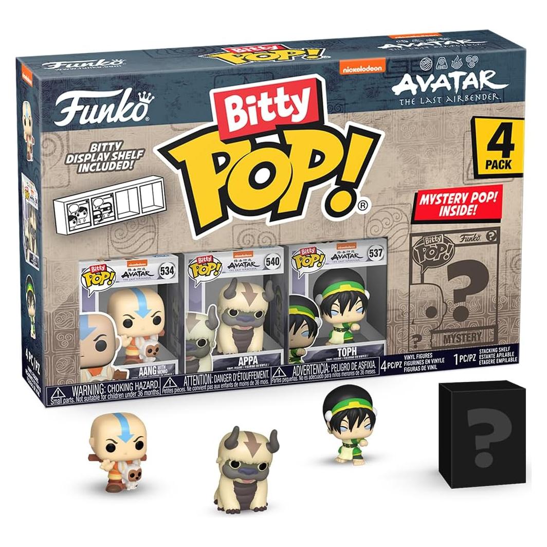 Funko Bitty POP! Avatar: El Último Maestro Aire - 4 Figuras 2.2 cm