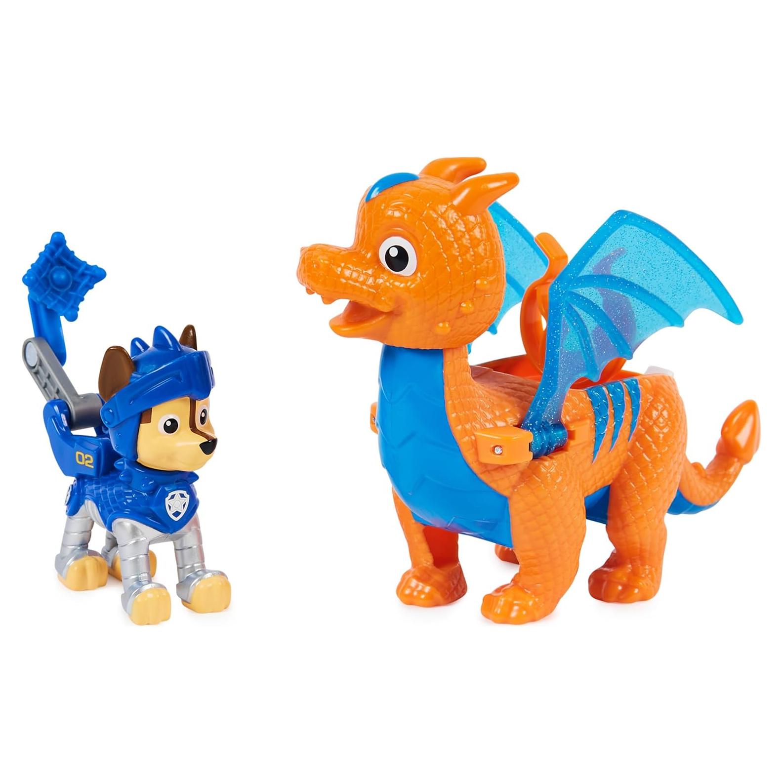 Figuras de Acción Paw Patrol Chase y Dragón Draco