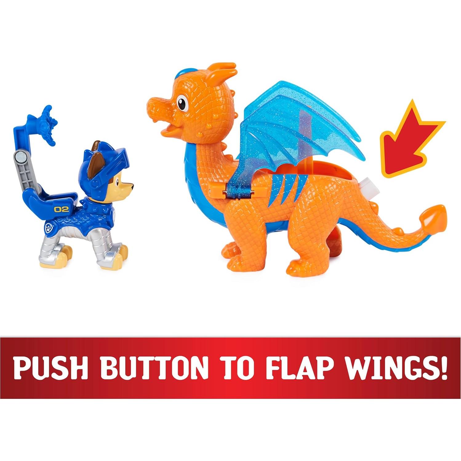 Figuras de Acción Paw Patrol Chase y Dragón Draco