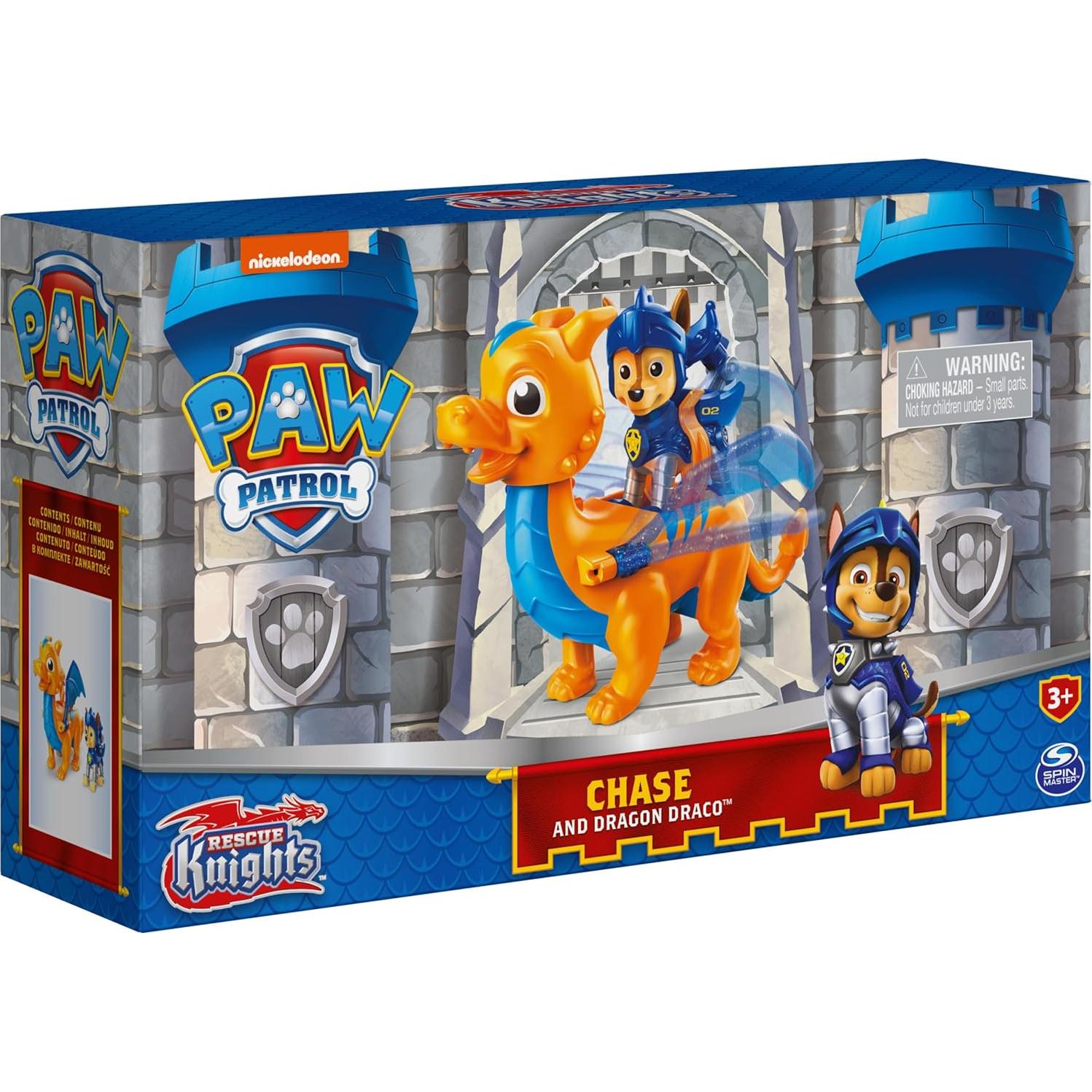 Figuras de Acción Paw Patrol Chase y Dragón Draco