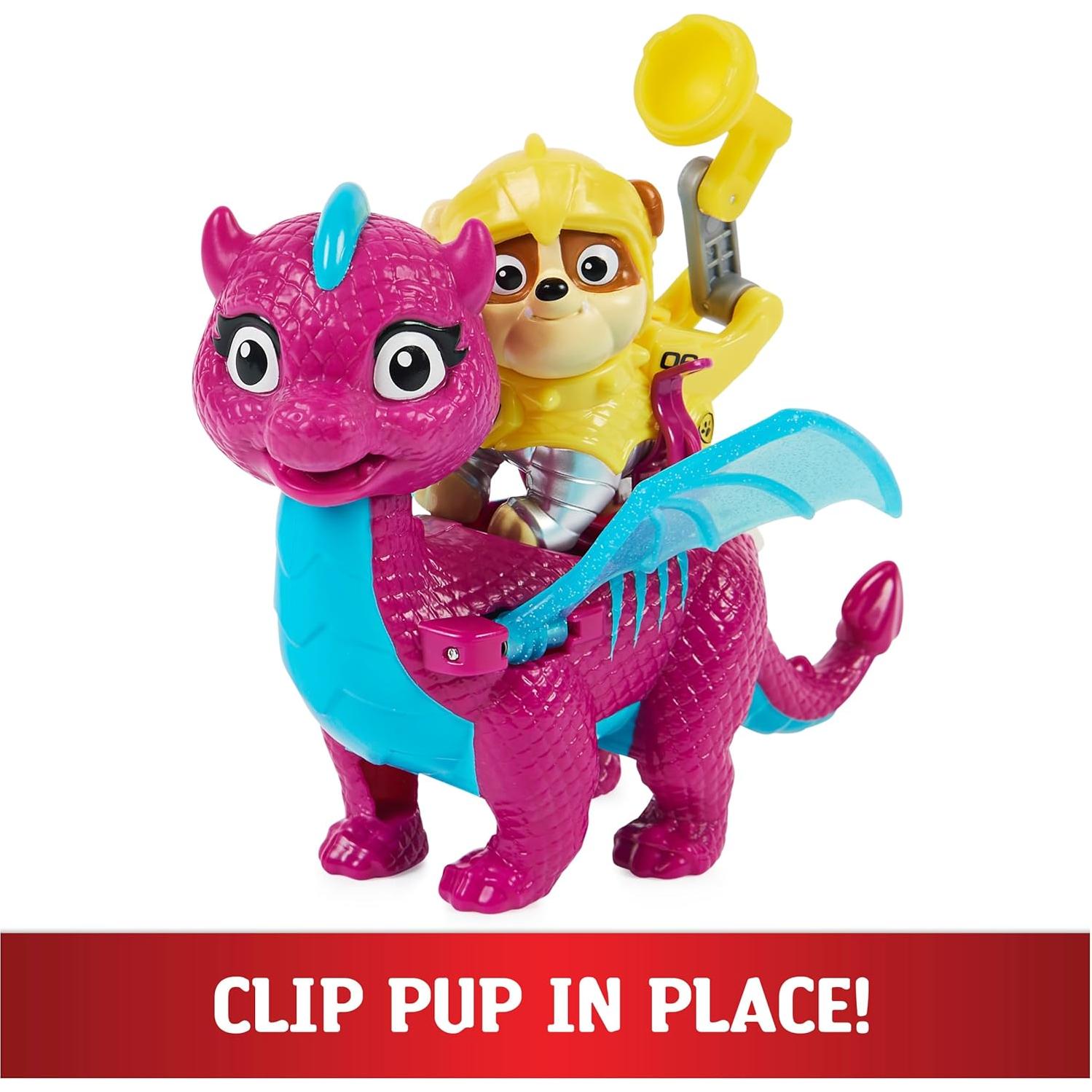 Figuras de Acción PAW Patrol Rubble y Dragón Blizzie