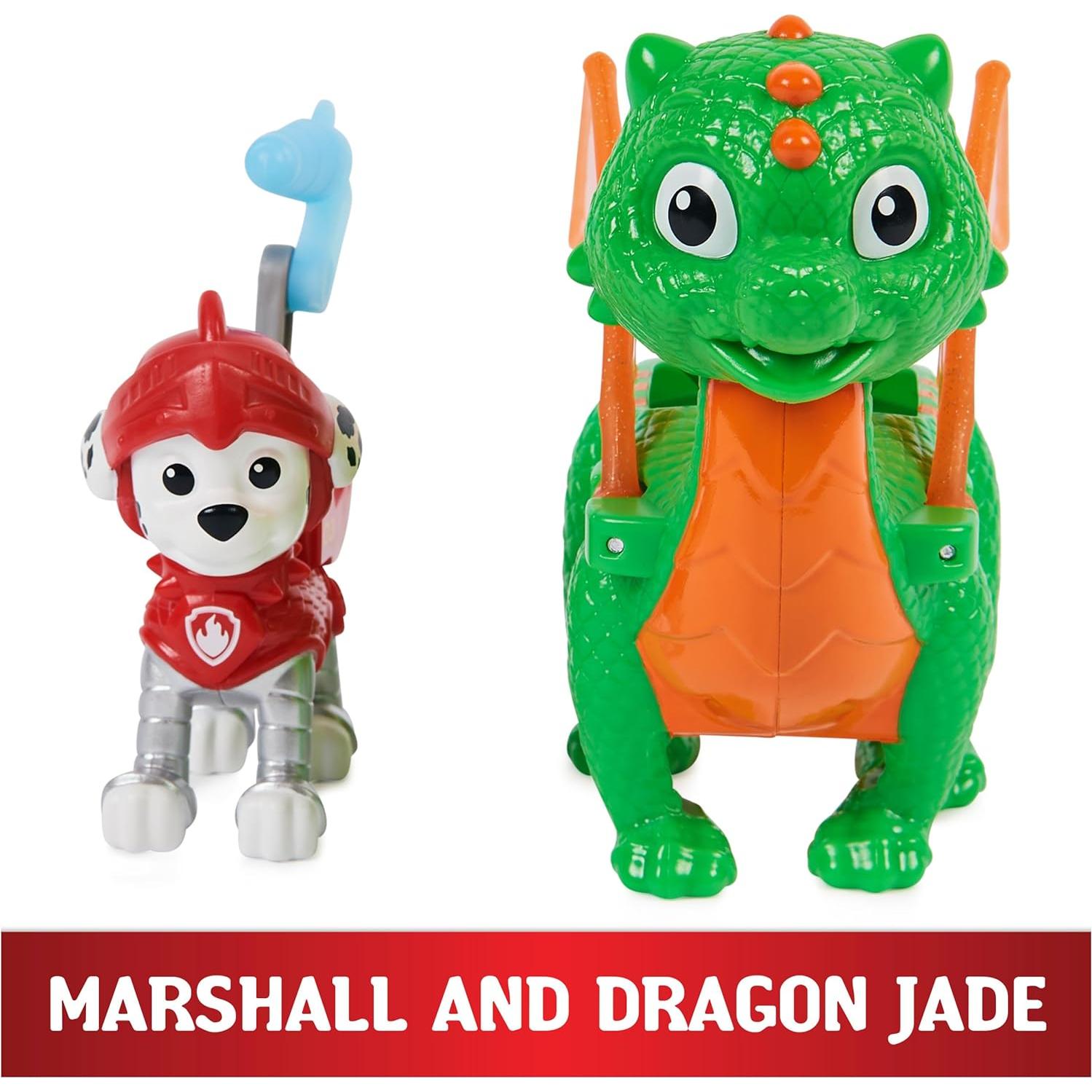 Figuras de Acción Paw Patrol Marshall y Dragón Jade