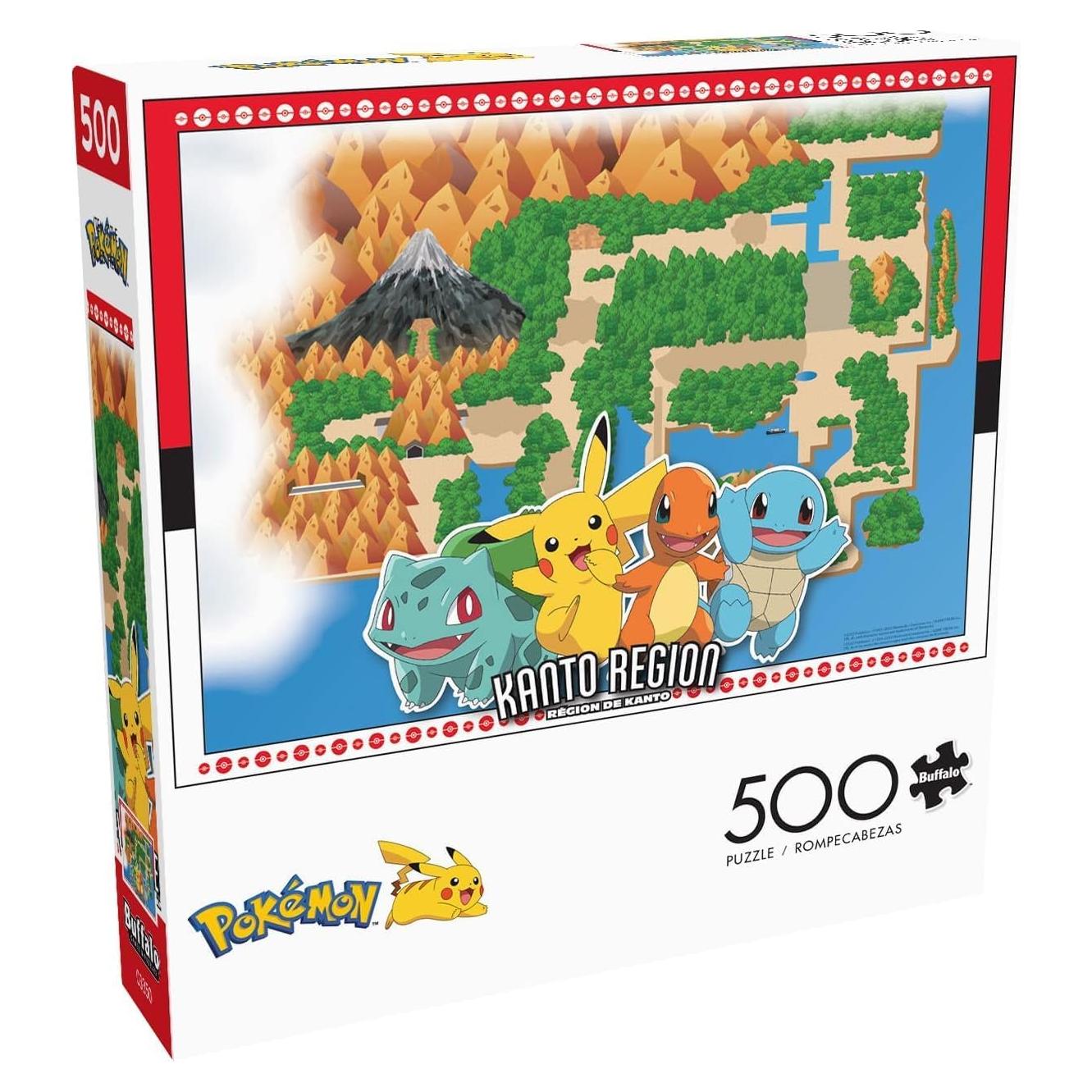 Rompecabezas 500 Piezas Buffalo Games Pokémon Kanto 54x38 cm