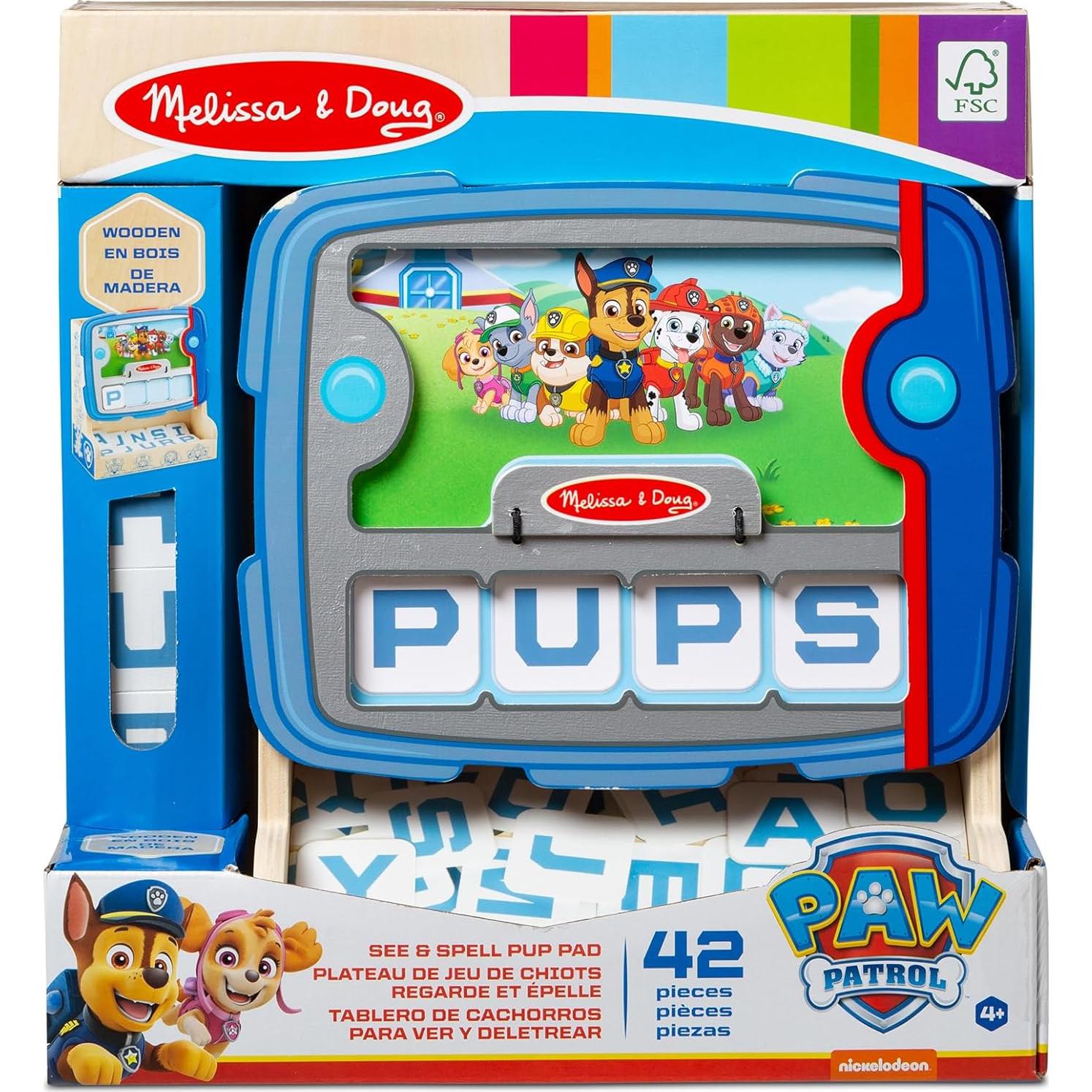 Juego de Deletrear PAW Patrol Melissa & Doug - Madera