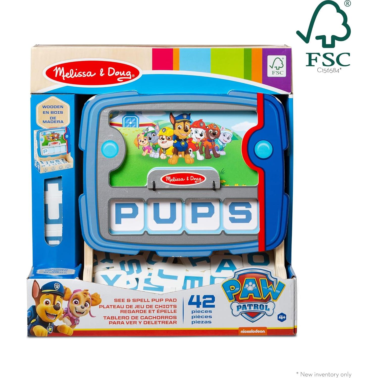 Juego de Deletrear PAW Patrol Melissa & Doug - Madera