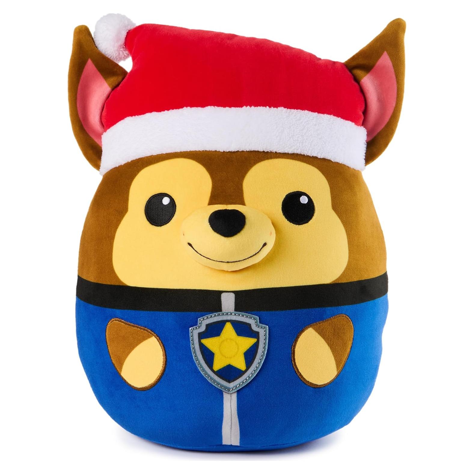 Peluche Squishy PAW Patrol Chase Navidad 30 cm