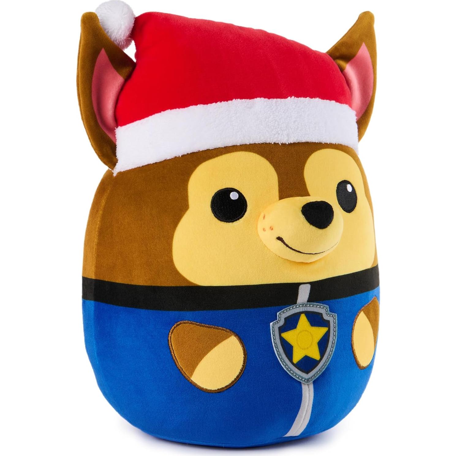 Peluche Squishy PAW Patrol Chase Navidad 30 cm