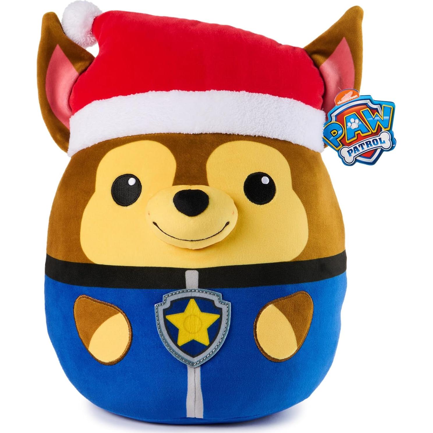 Peluche Squishy PAW Patrol Chase Navidad 30 cm
