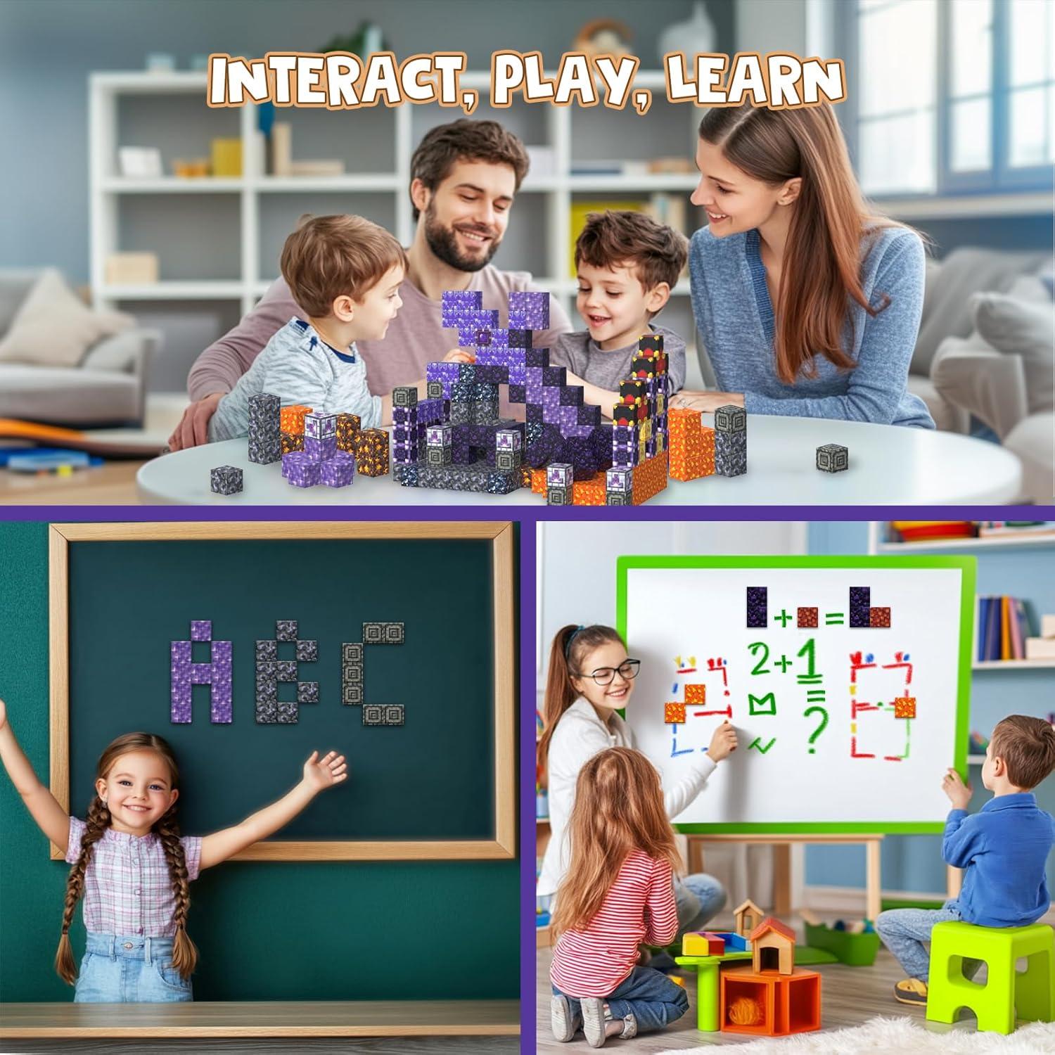 Bloques Magnéticos de Construcción 108PCS Shantou Yaxini - Juguetes STEM