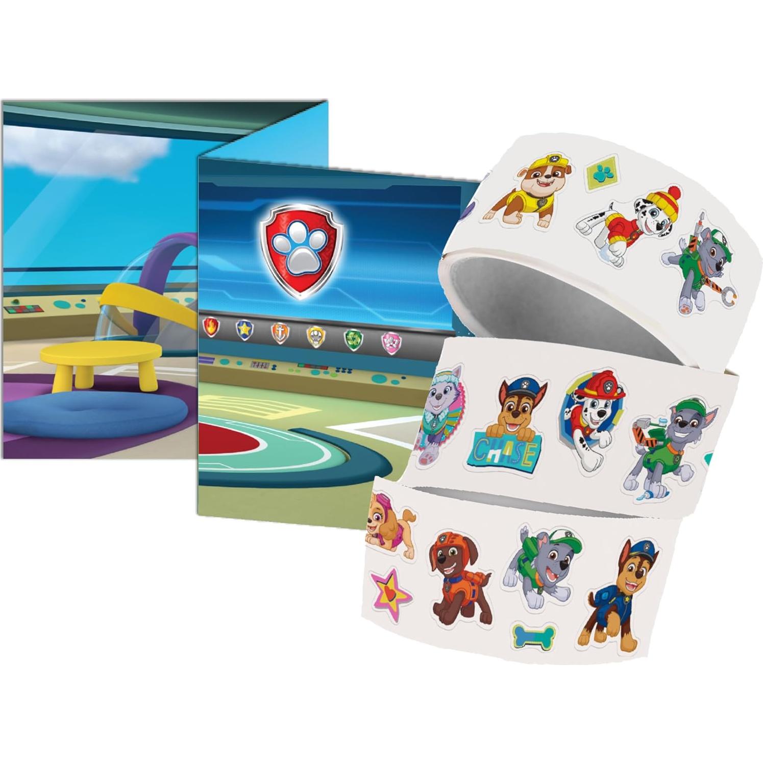 Pegatinas Paw Patrol Tara Toys con 50 piezas y escena
