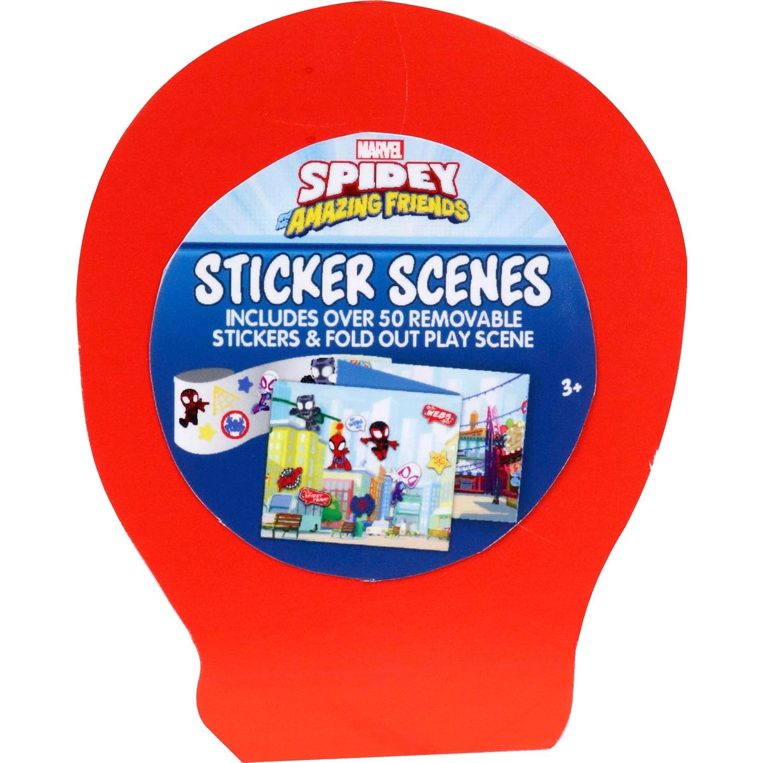 Pegatinas Spidey Tara Toys con Escena Doble Cara