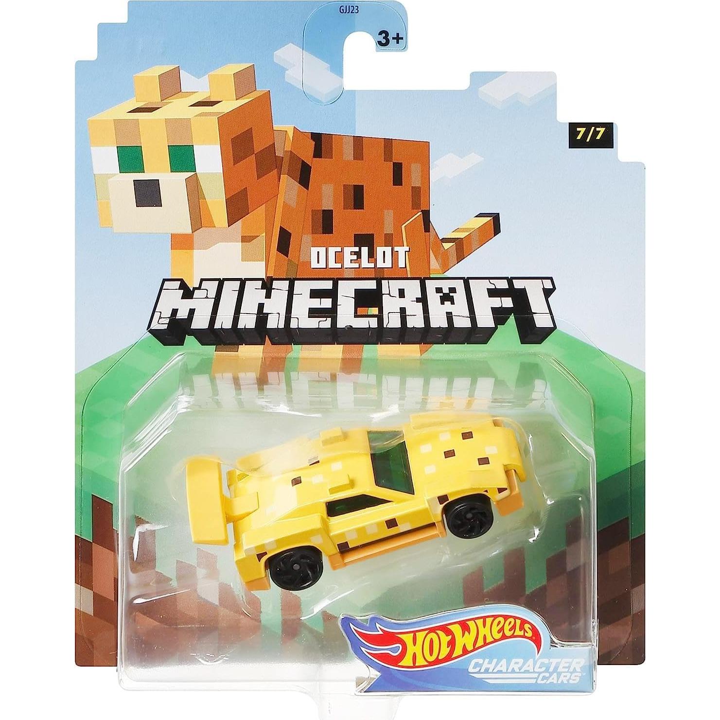 Hot Wheels Vehículo Ocelote Minecraft 1:64 Mattel