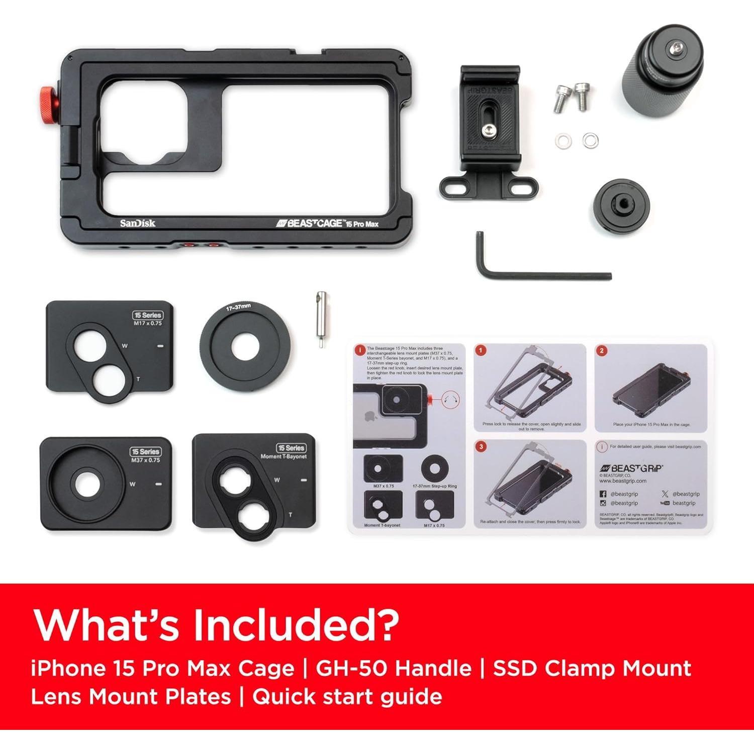 Kit de Creador BEASTGRIP x SanDisk para iPhone 15 Pro Max