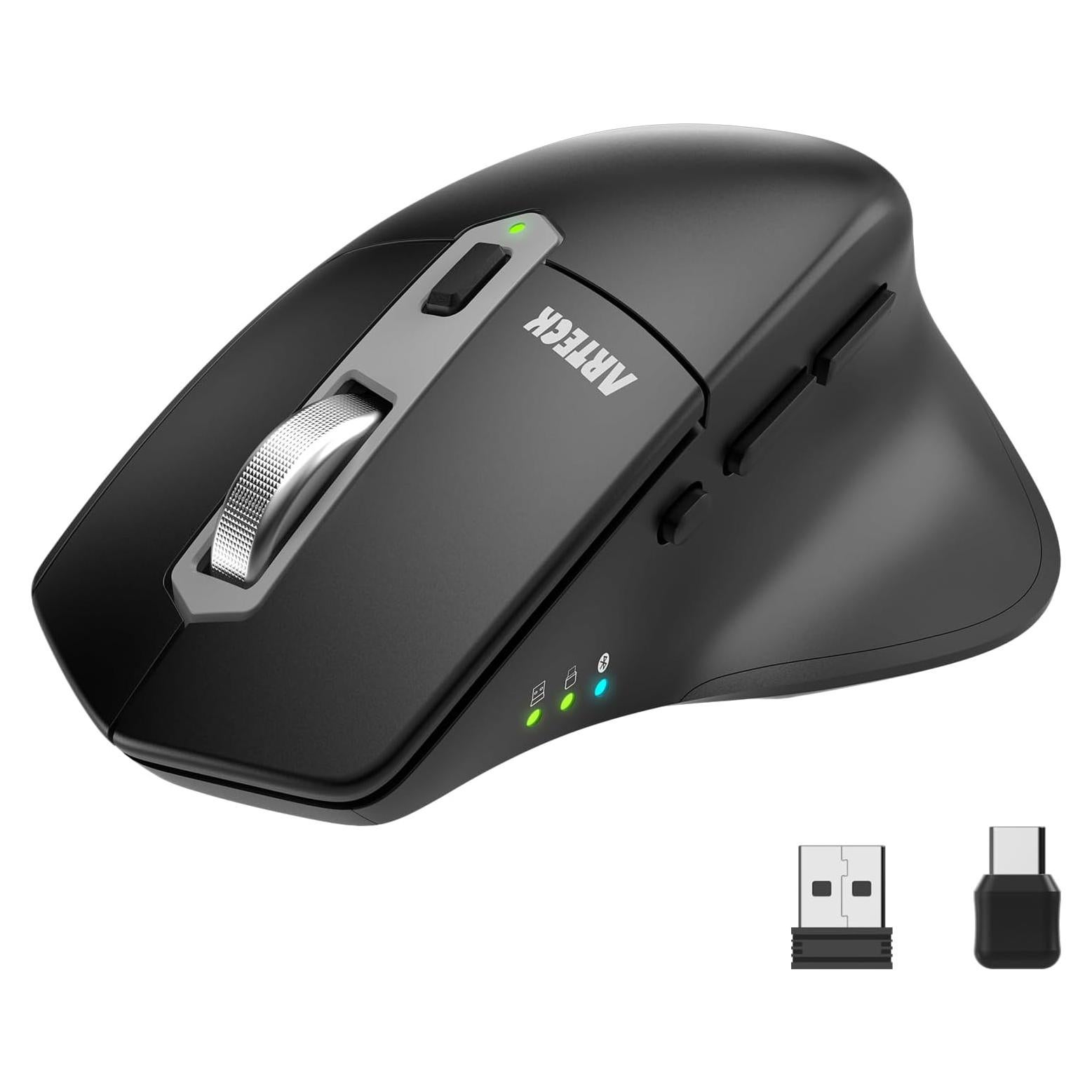 Ratón Inalámbrico Bluetooth Arteck MD172 Ergonómico Recargable