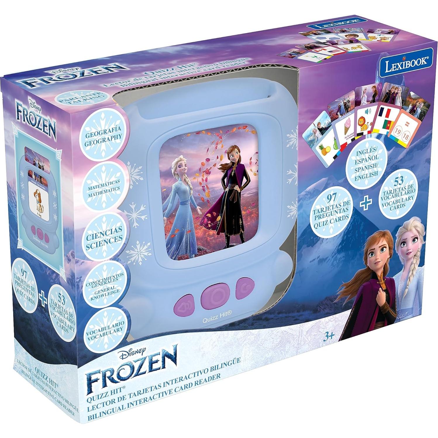 Lector de Tarjetas Interactivas Lexibook Frozen 150 Tarjetas
