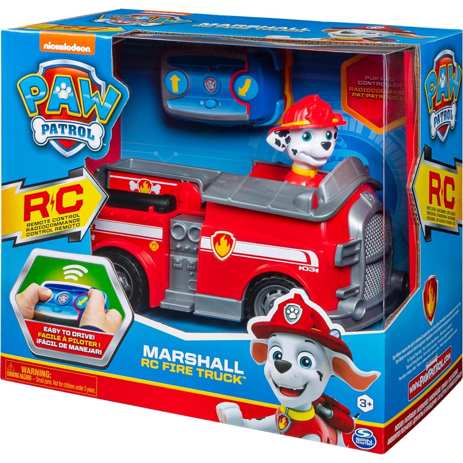 Camión Bomberos RC Paw Patrol Marshall 25.4x13.5cm