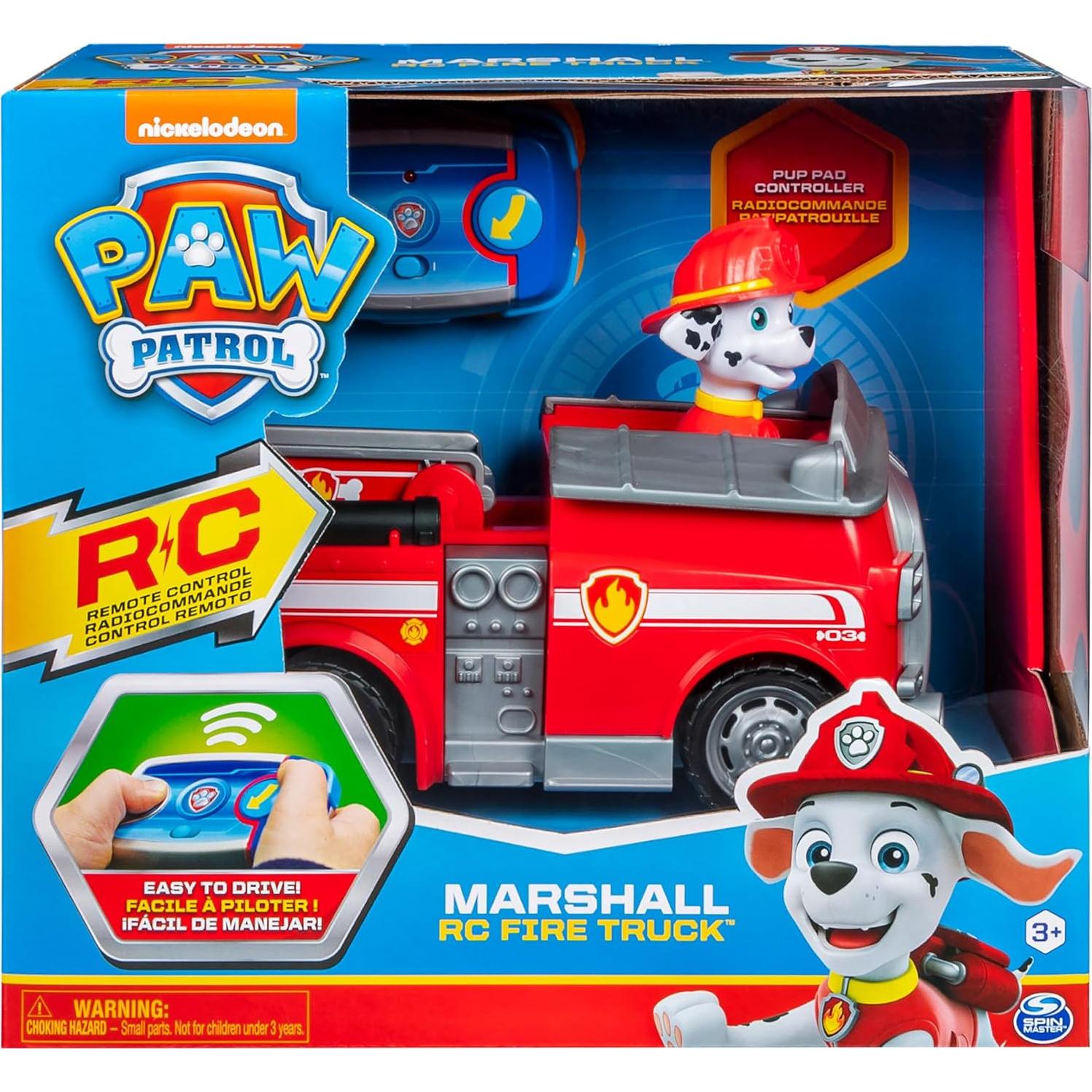 Camión Bomberos RC Paw Patrol Marshall 25.4x13.5cm