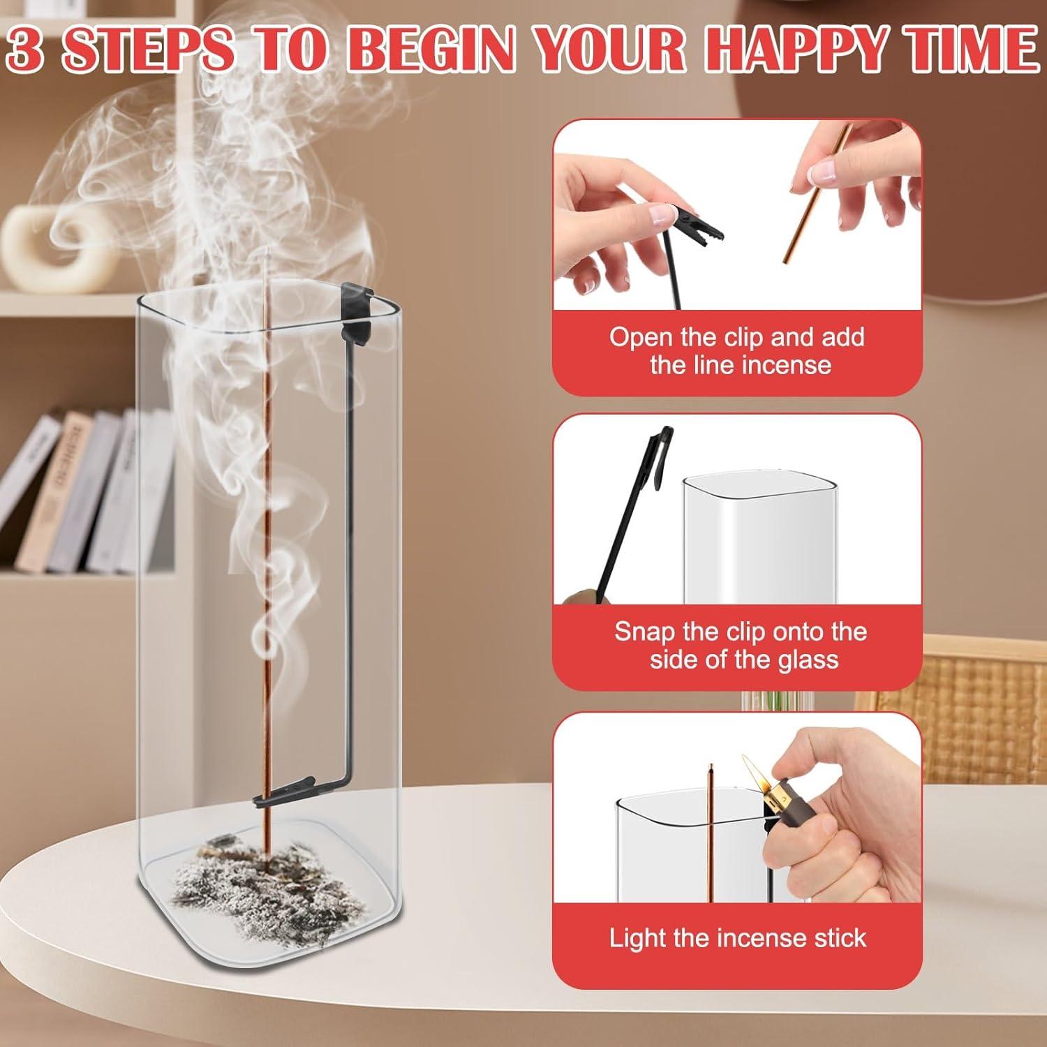 Soporte de Incienso NAKBINX con Recogedor de Vidrio 20.3x6.1cm