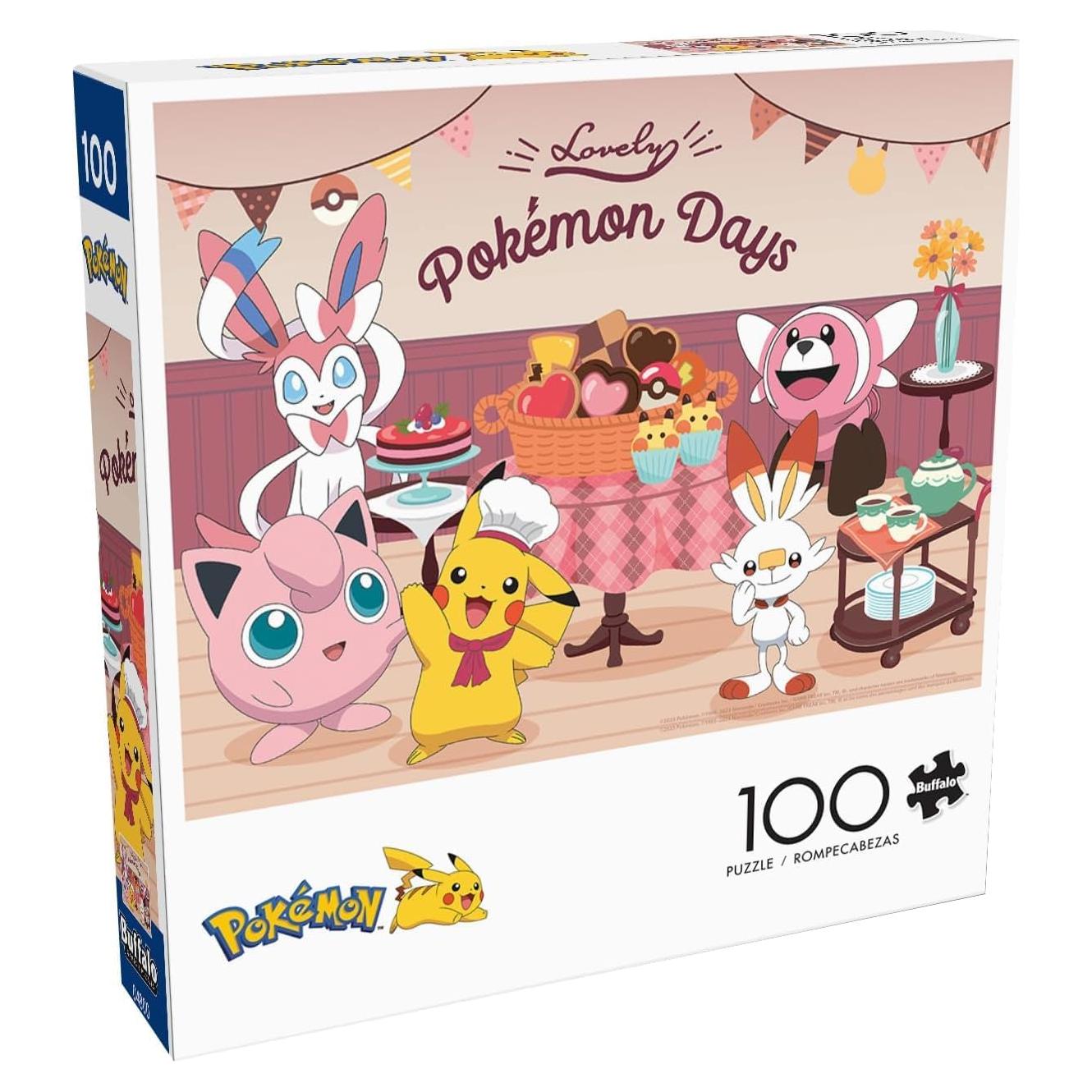 Rompecabezas 100 Piezas Buffalo Games Pokémon Fiesta Té 38.1x27.9cm