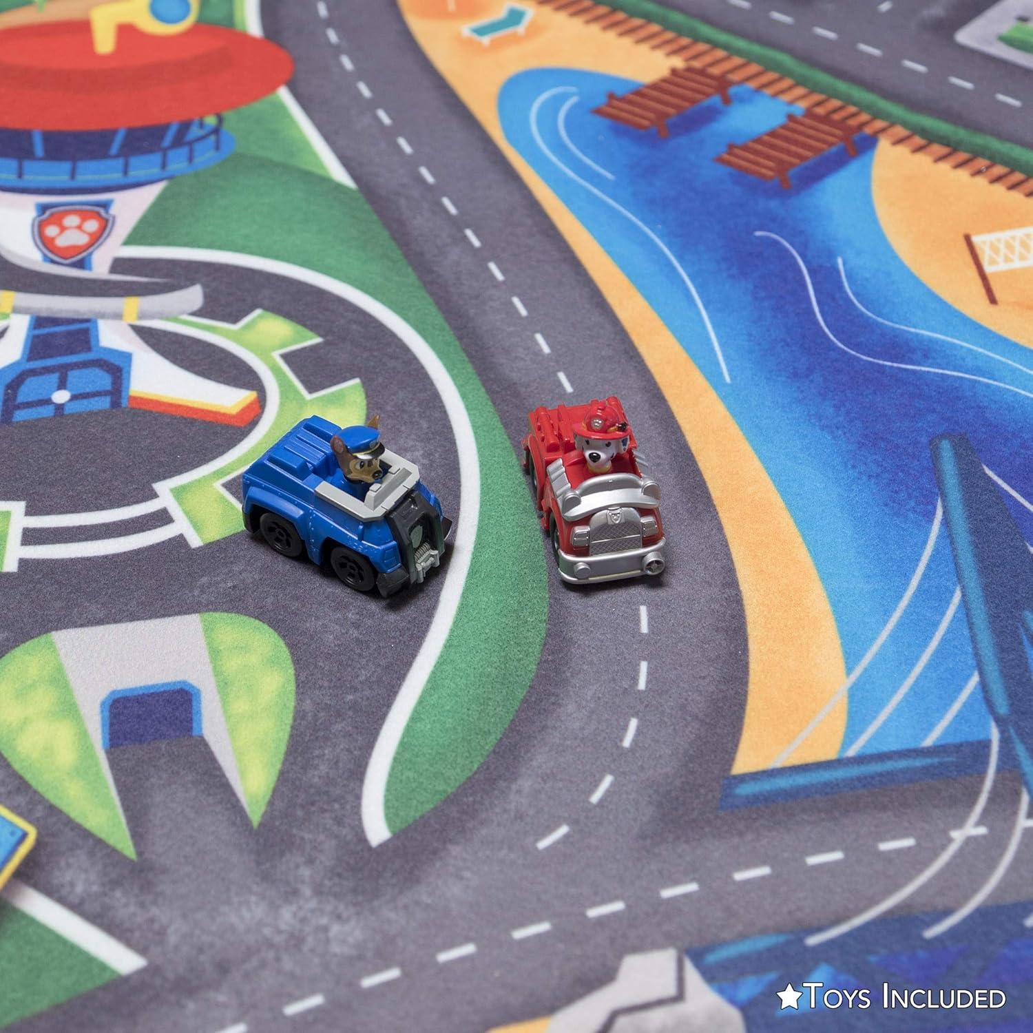 Alfombra Interactiva Gertmenian Paw Patrol 102x137cm con 2 Coches